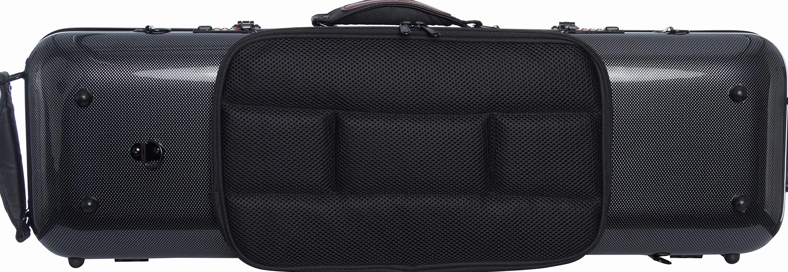 Futerał skrzypcowy Fiberglass Safe Oblong 4/4 point czarny - oliwkowy M-case + torba na nuty