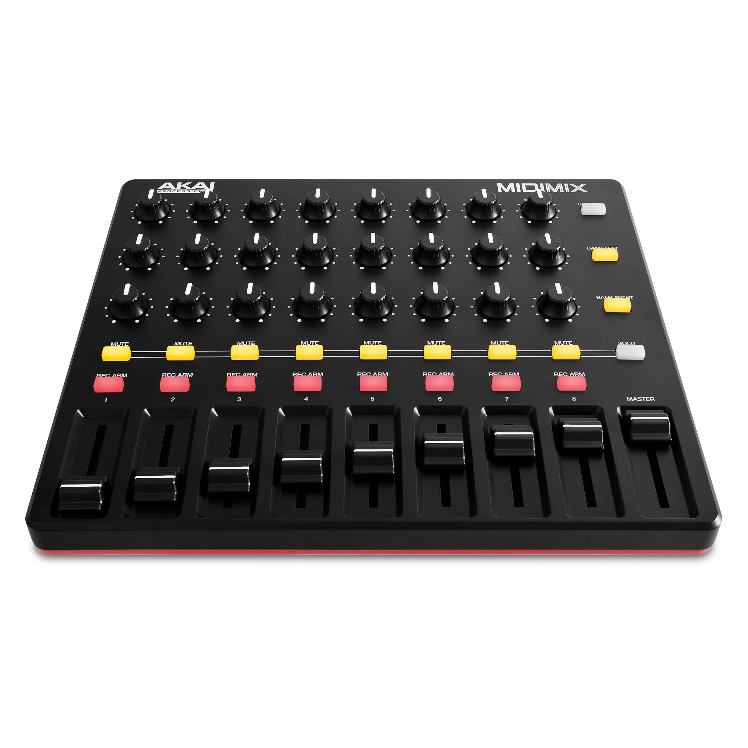 Akai Professional MIDImix - Konfigurowalny kontroler MIDI z 8 faderami, 1 faderem głównym, 24 pokrętłami i 16 przyciskami z bezpośrednim mapowaniem w Ableton Live