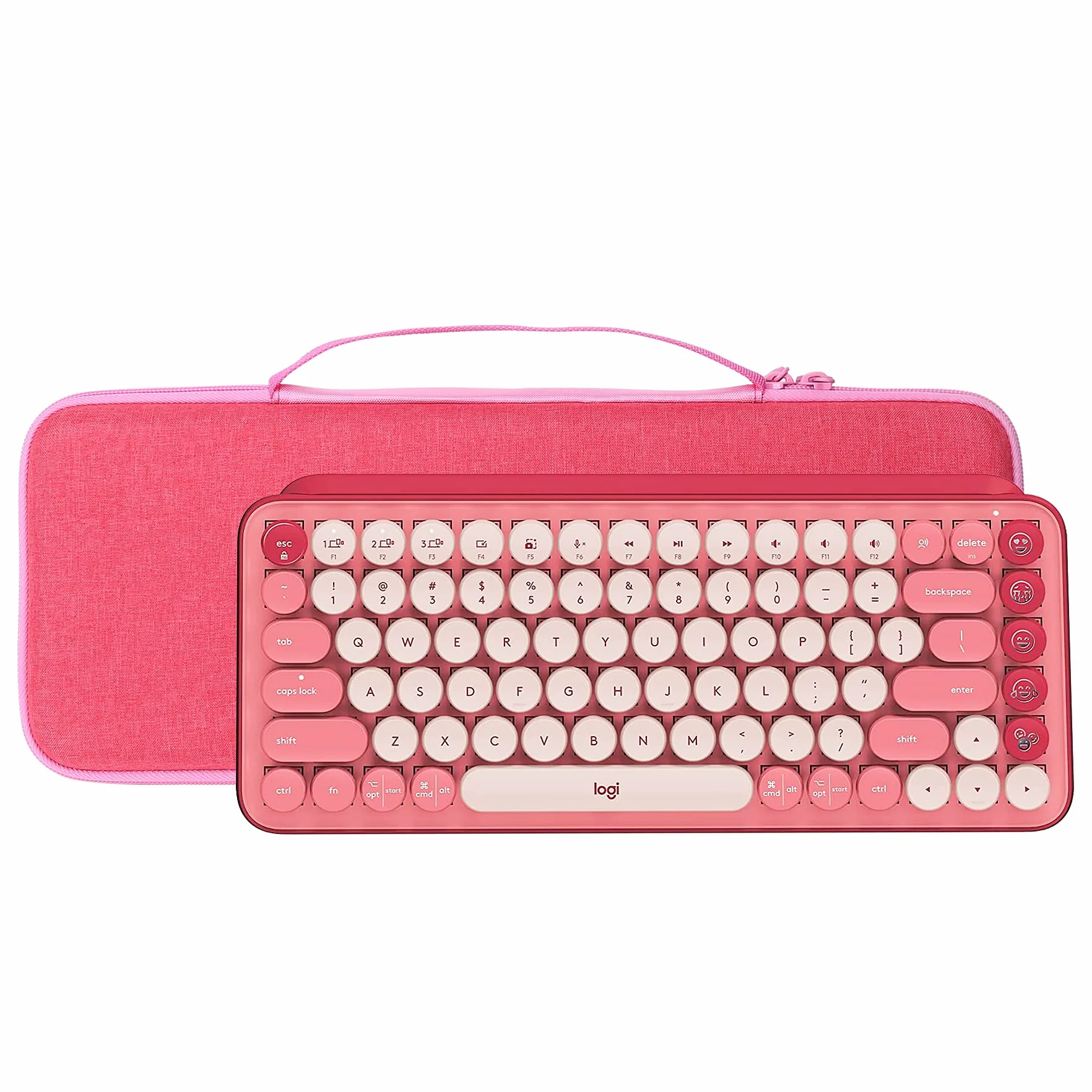 Aenllosi Twarde etui do klawiatury mechanicznej bezprzewodowej PopKey, tylko etui (czerwona)