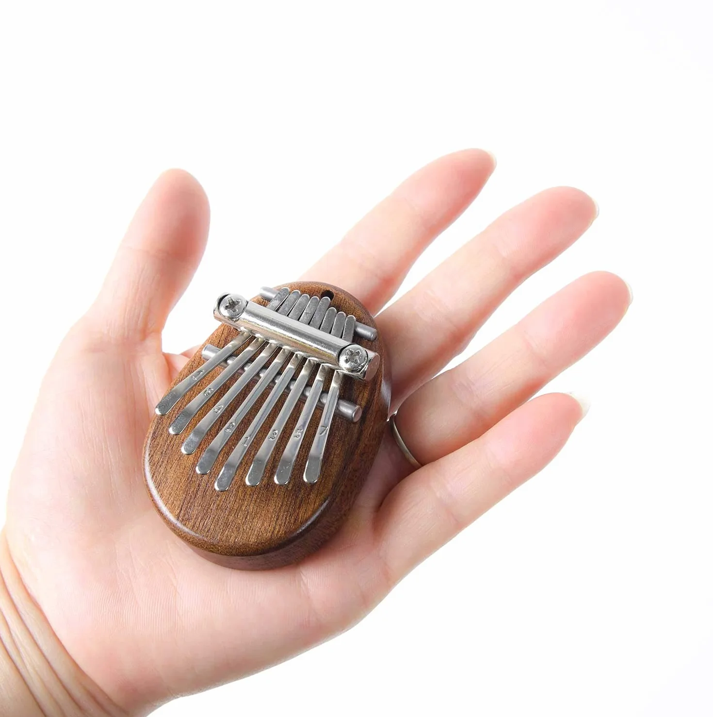 Mini kalimba 8 klawiszy z wysokiej jakości drewna mahoniowego
