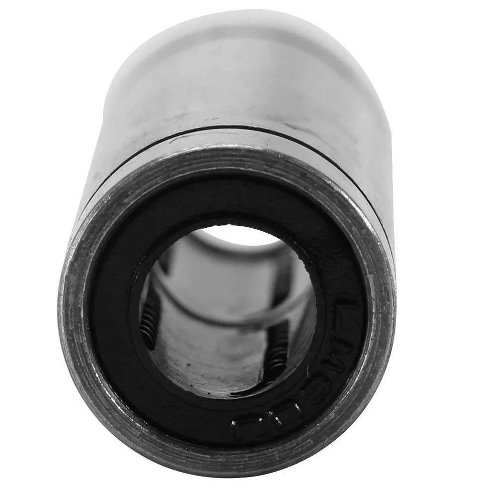 Łożyska liniowe, 6 szt. LM8LUU długie liniowe łożyska kulkowe, średnica wewnętrzna 8 mm, średnica zewnętrzna 15 mm, długość 45 mm, do drukarki 3D pręta 8 mm, części CNC i maszyny do grawerowania