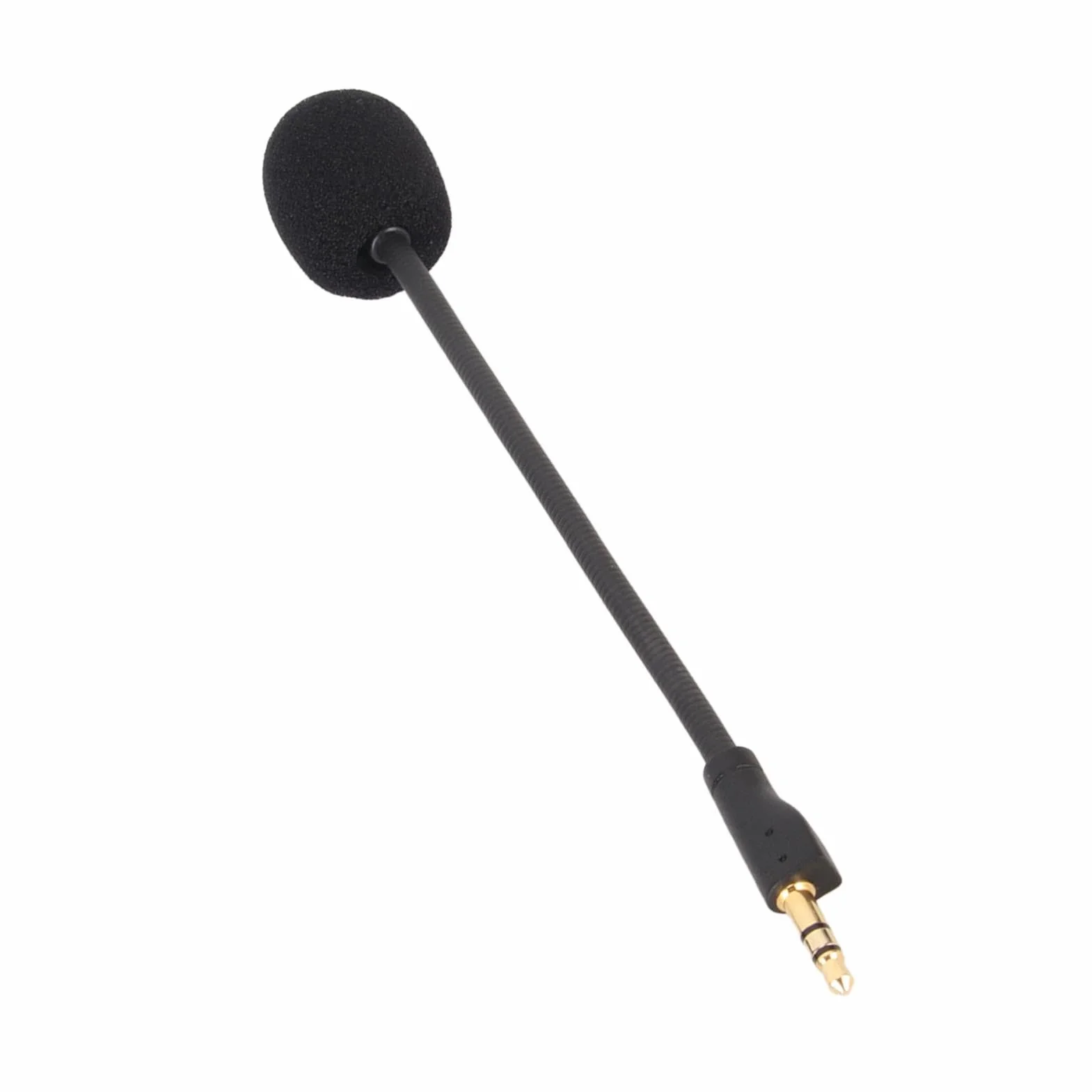 Zastępcze ramię mikrofonu gamingowego, zamiennik mikrofonu do bezprzewodowego G PRO/G PRO X, zdejmowany mikrofon gamingowy, redukcja szumów, obracany o 360°, pozłacany wtyk jack 3,5 mm