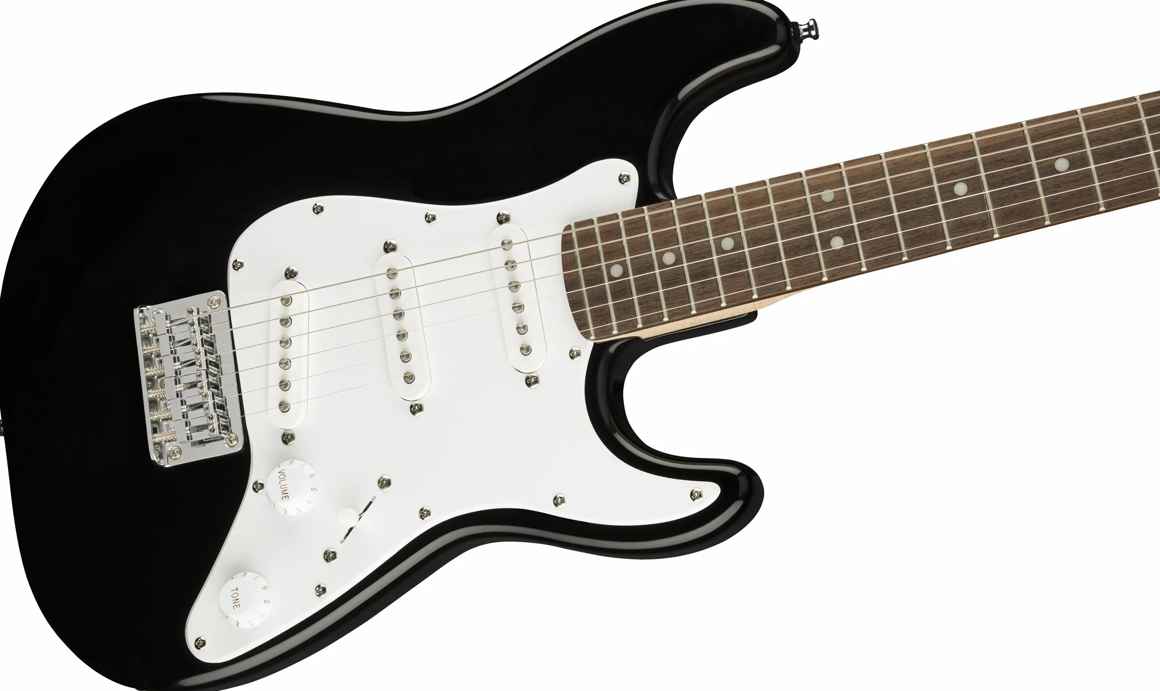 Squier by Fender Mini Stratocaster, gitara elektryczna, podstrunnica laurowa, czarna