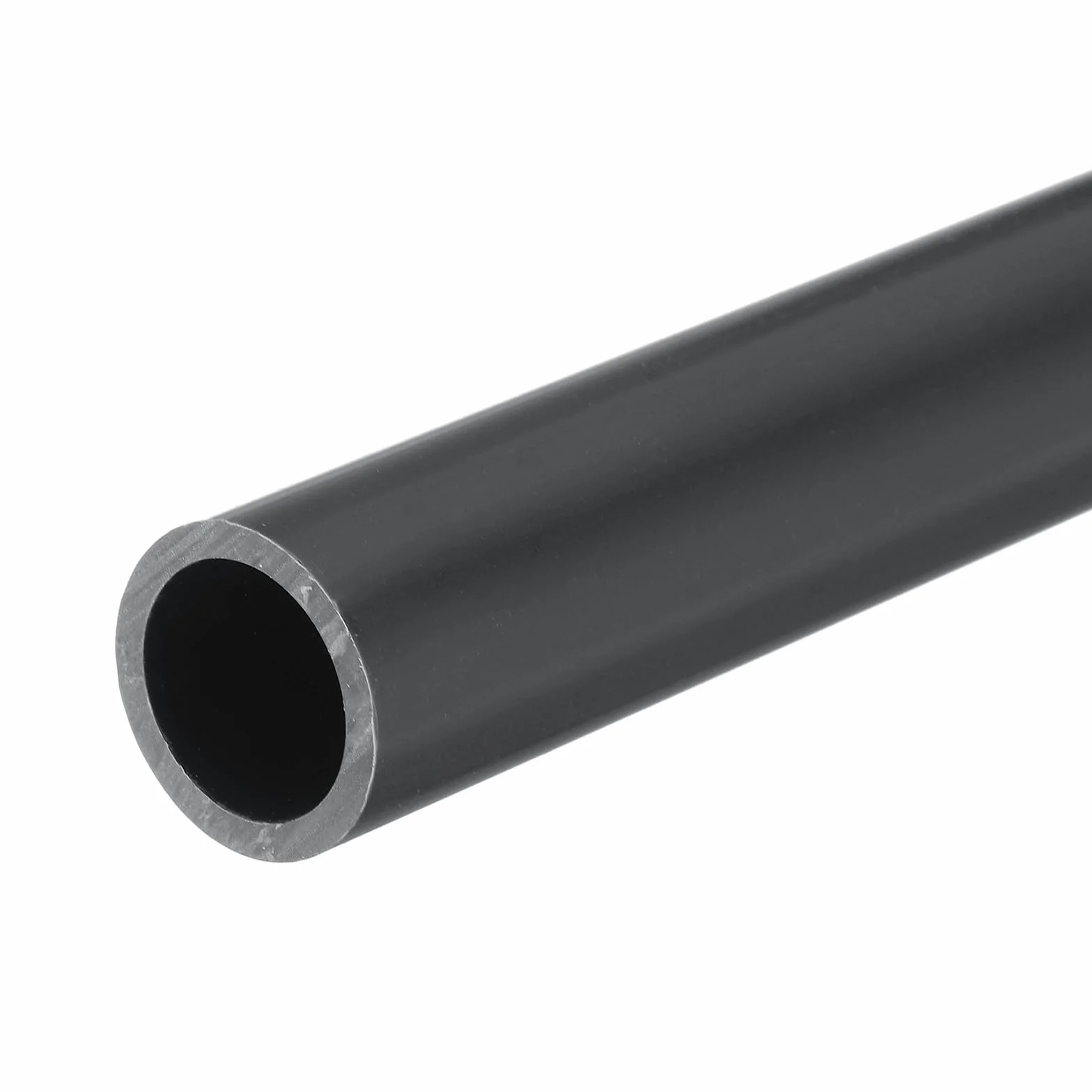 QUARKZMAN Okrągła sztywna rura PVC 15,4 mm ID 20 mm OD 20 cm / 8" Długość ciemnoszara o wysokiej wytrzymałości do rur wodnych rzemiosło osłona kabla