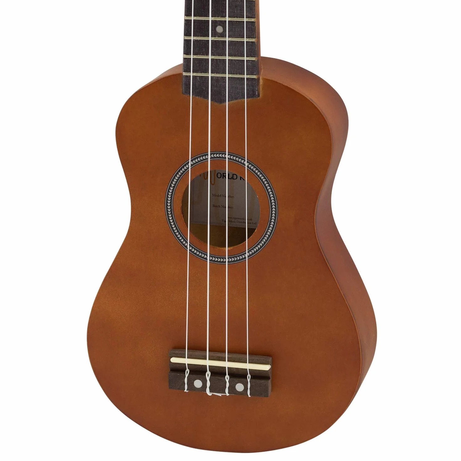 Światowy rytm ukulele sopranowe - początkujący sopran w naturalnym wykończeniu z torbą, zapasowe struny ukulele i filcowa kostka
