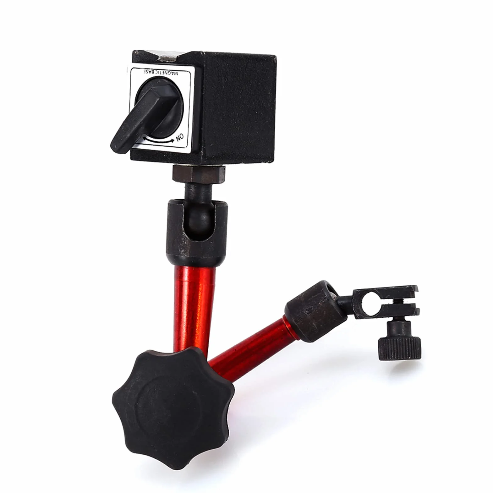 Uchwyt Czujnika Zegarowego, Czujnik Zegarowy z podstawą magnetyczną 13 * 7 * 3cm Profesjonalny Mini Uchwyt Magnetyczny do Miernika Cyfrowego ze Stojakiem