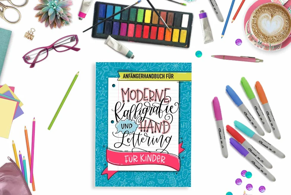 Anfängerhandbuch für moderne Kalligrafie und Hand Lettering für Kinder