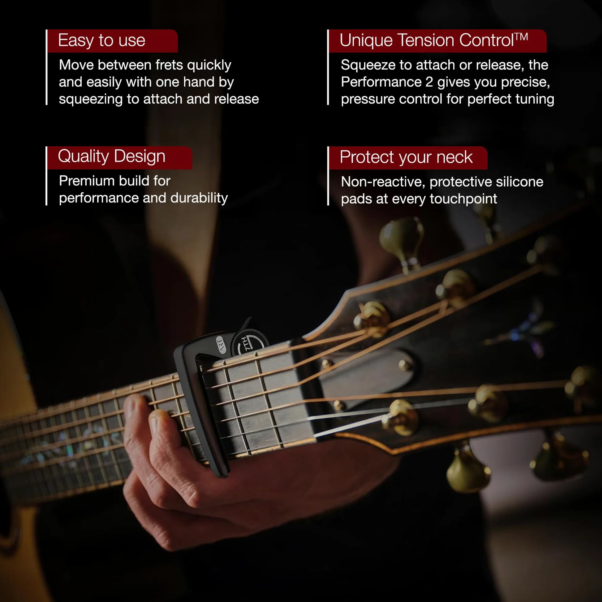 G7th G7CP2BK Performance-2 Capo Classic Czarny C53023