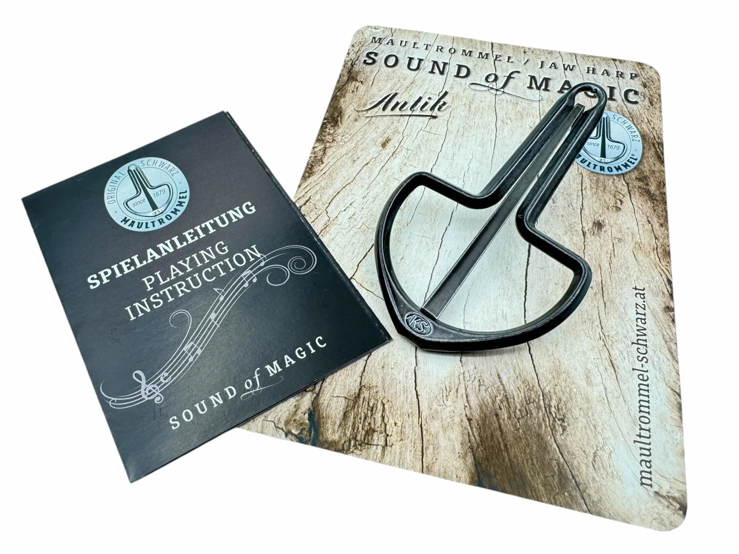 Oryginalny bęben do ust, czarny, antyczny edycja, z instrukcją obsługi w Austrii, Jaw Harp, bęben ustny, harfa