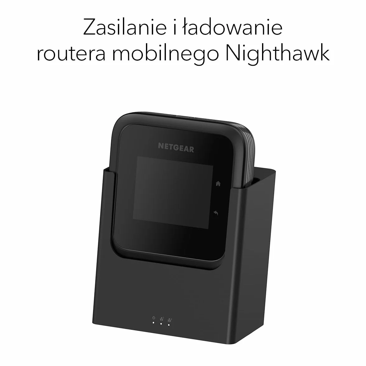 NETGEAR Nighthawk Stacja dokująca, 2-Port Gigabit Ethernet (MD200) – zasilanie i połączenia przewodowe dla : Nighthawk M7 Ultra lub Pro, M7, M6 Pro, M6 lub M3