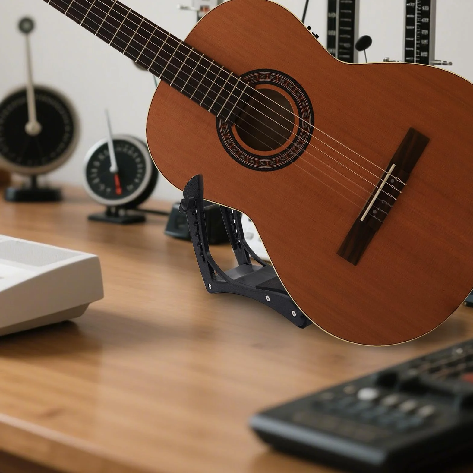 Podnóżek gitarowy | Ergonomiczna akustyczna podpórka pod nogi | Antypoślizgowa podkładka pod nogi do gitary elektrycznej, akustycznej i klasycznej, na scenę, w podróży i w domu