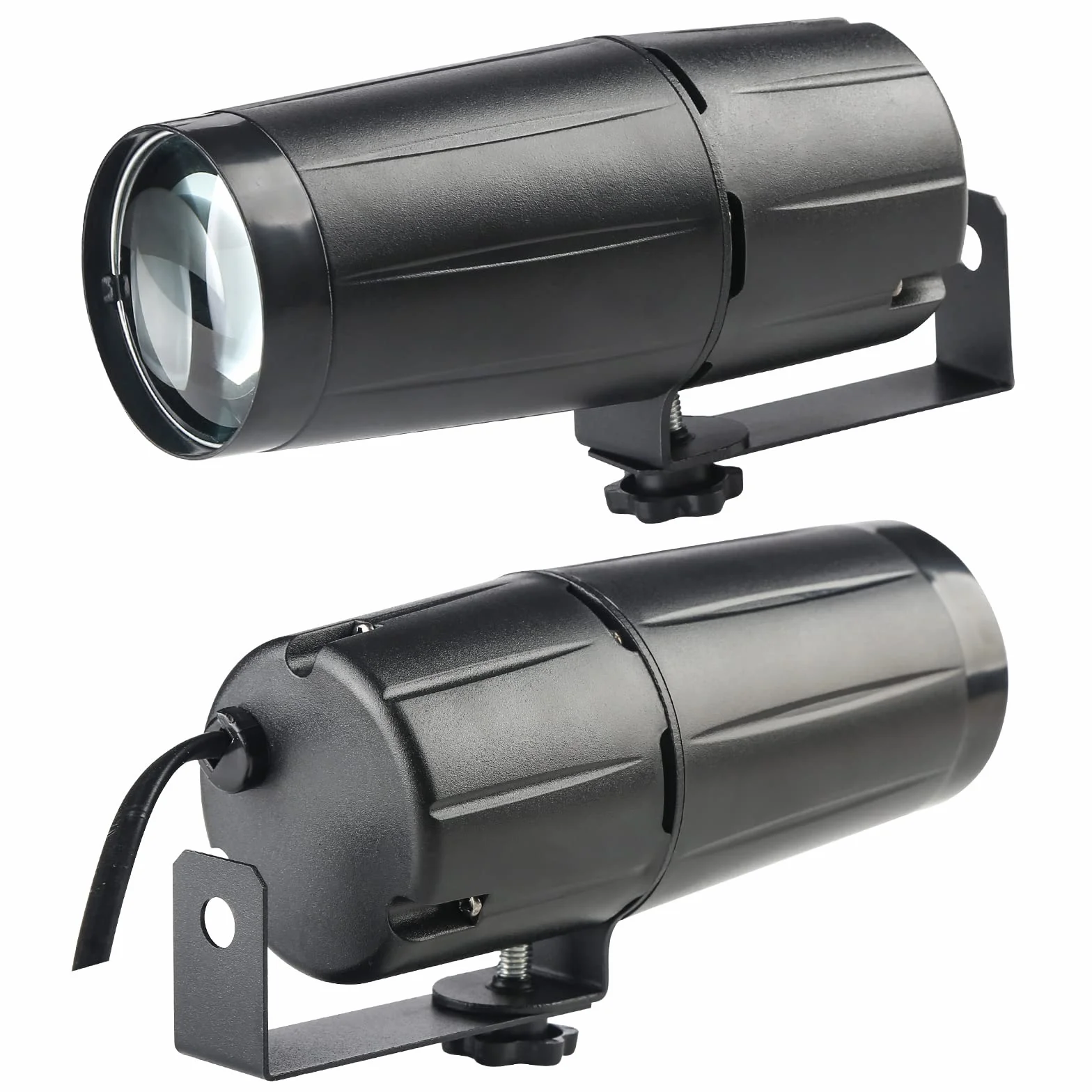 Efekt świetlny LED Pinspot 3W DJ, projektor z białą końcówką, mini wiązka światła, lampa imprezowa, klub, bar, scena, latające talerze wiszące na lampkach scenicznych DJ-ów