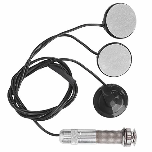 Pickup Przetwornik Piezoelektryczny Samoprzylepny Mono Piezo Pickup z 3 Czujnikami do Gitary Akustycznej Ukulele String Instruments Universal