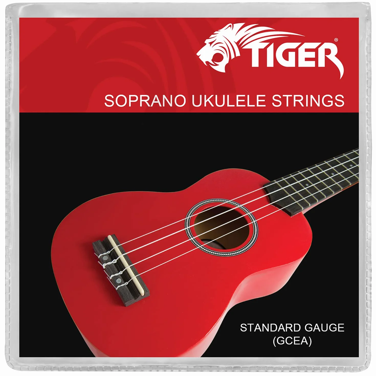 TIGER Struny sopranowe ukulele, 3 sztuki