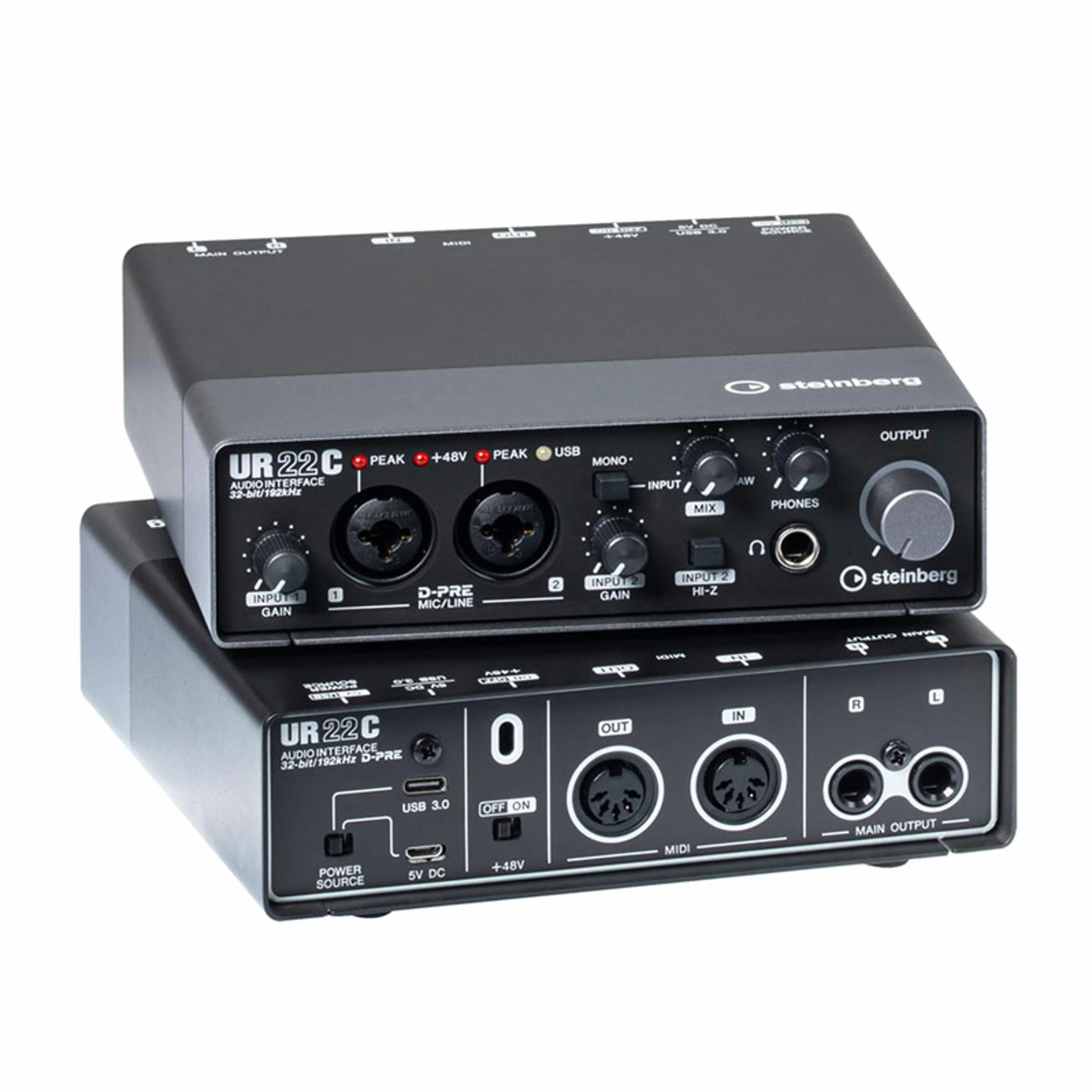 Steinberg Interfejs Audio, Czarny, MIDI