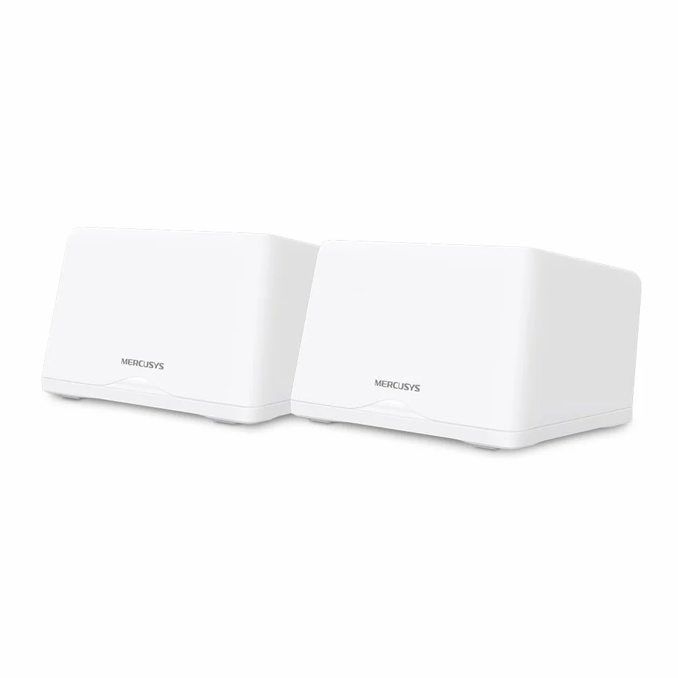 【Nowy Wi-Fi7】 Mercusys Halo H47BE(2-Pack) - BE9300 Tri-Band Wi-Fi Mesh 7, do 9,3 Gb/s, zasięg do 550 m², porty 3X 2,5G, łatwa konfiguracja aplikacji | Podłącz ponad 200 urządzeń