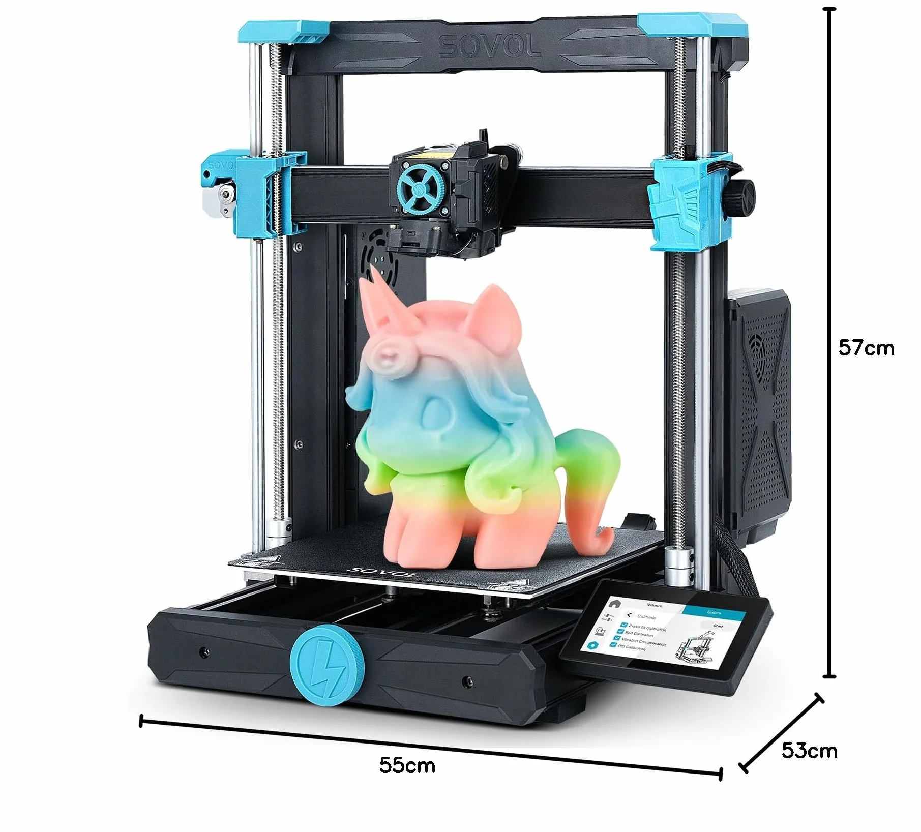 Sovol SV06 ACE Drukarka 3D Open Source, 600 mm/s max wysoka prędkość, w pełni automatyczne poziomowanie, z aparatem, rozmiar druku 220 x 220 x 250 mm