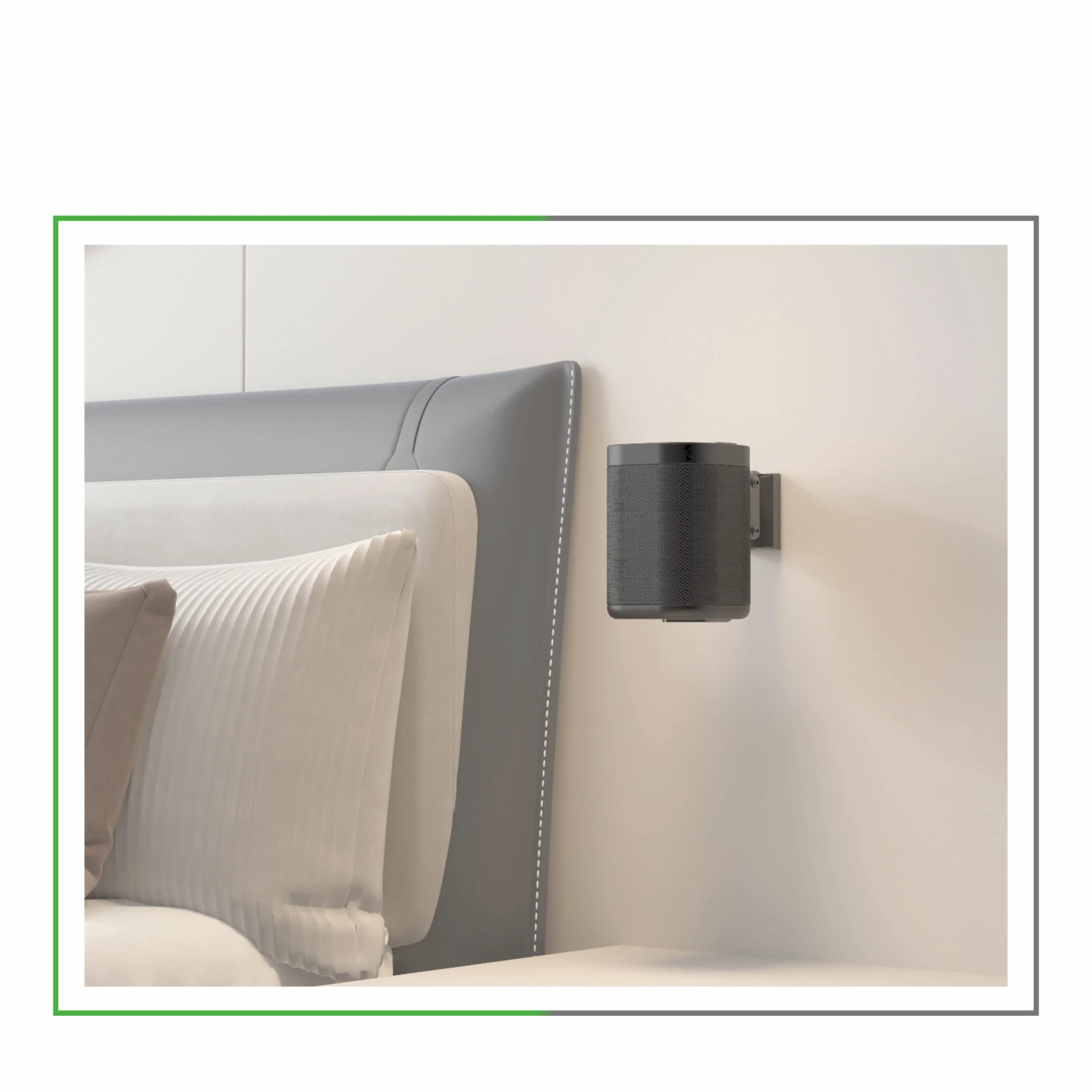conecto Uchwyt ścienny na głośnik, kompatybilny z Sonos® One, Sonos® One SL, Sonos® Play:1, nośność: 3 kg, zestaw 2 szt., czarny