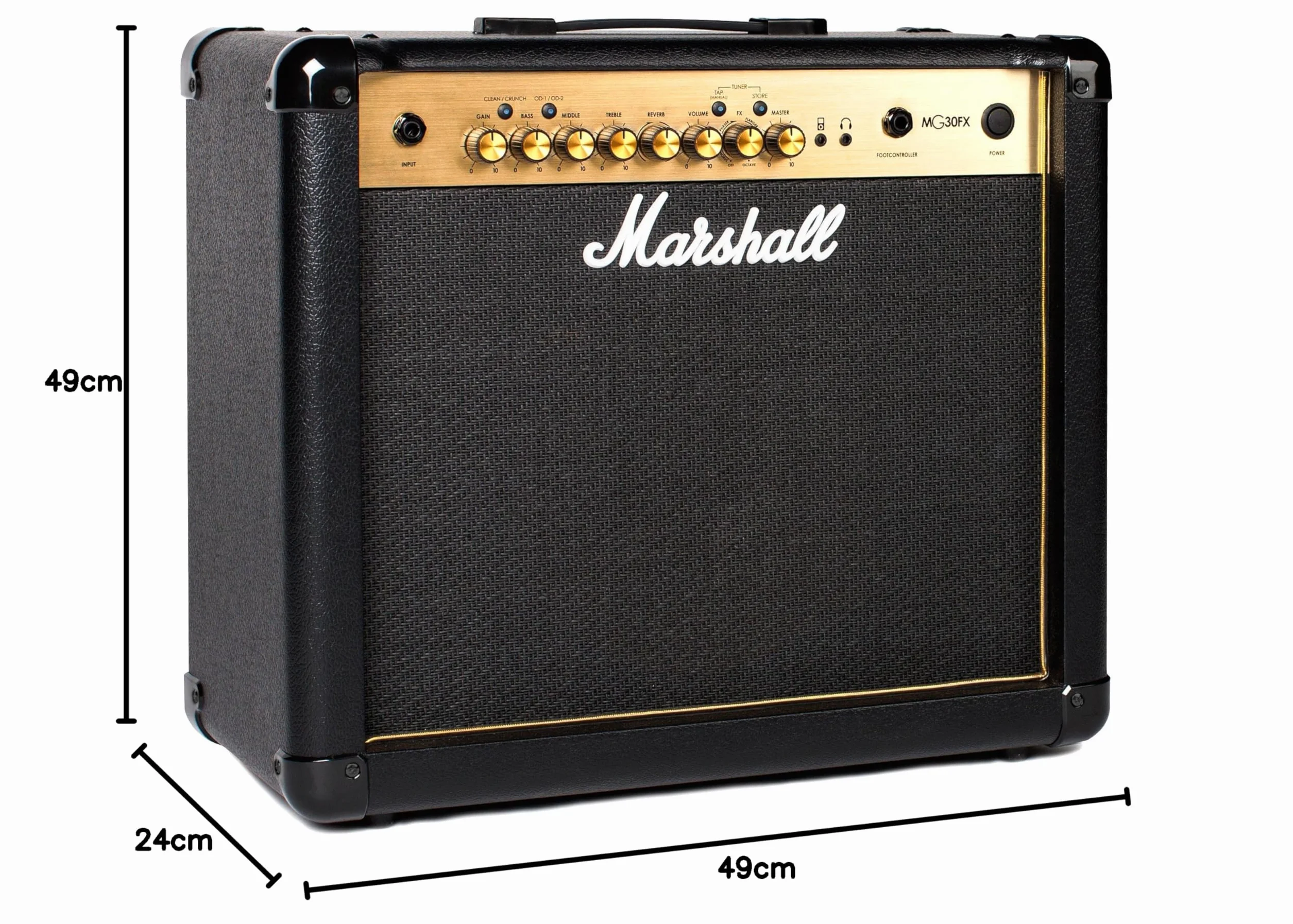 MG30GFX Black & Gold Series 30W Combo Amplifier 10" (EU) - Wzmacniacz solid state combo do gitary elektrycznej