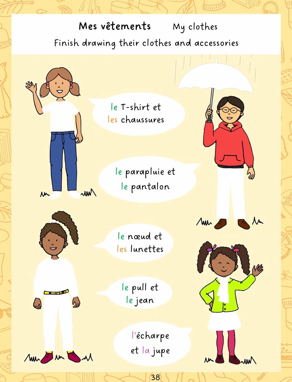 Easy French for Children 2: Activity Book For Beginners With Online Videos - Ages 6+