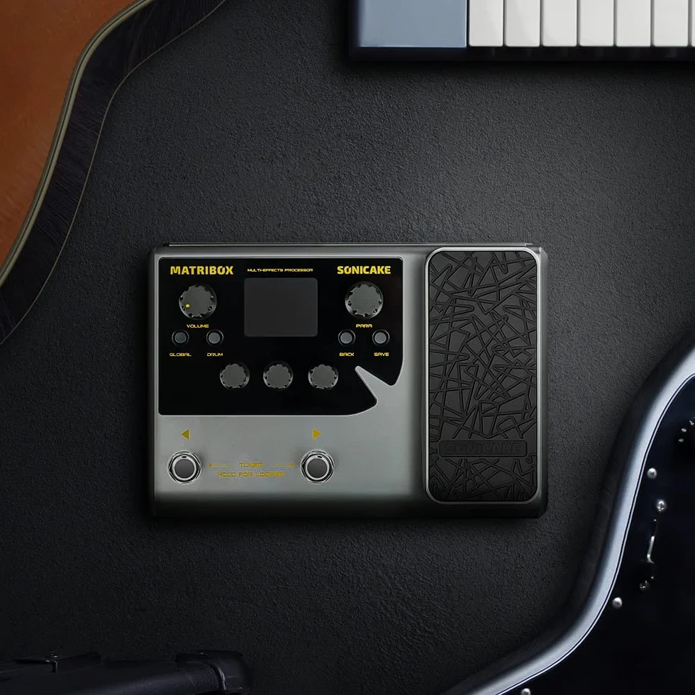 SONICAKE Wielofunkcyjny gitarowy gitara basowa wzmacniacz modelowanie szafki na podczerwień symulacja z pedałem ekspresji FX Loop MIDI Stereo OTG USB interfejs audio Matribox QME-50