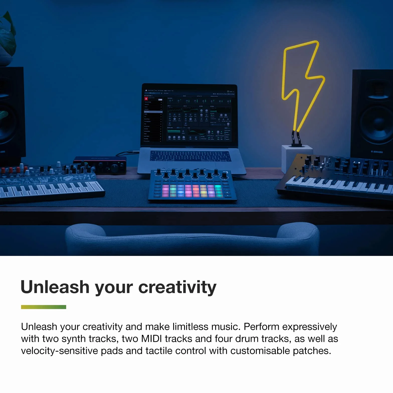 Novation Circuit Tracks Sekwencer Groovebox do tworzenia muzyki elektronicznej