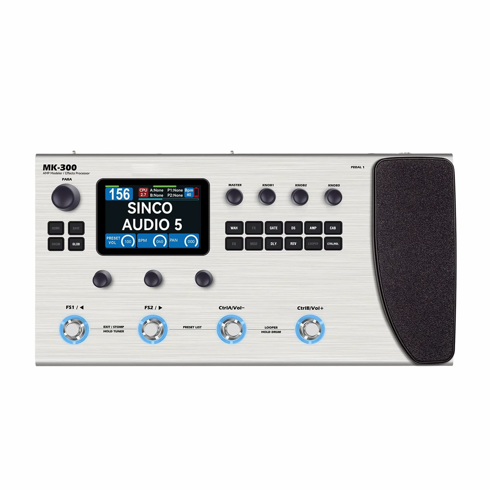 Guitar Multi Effects Pedal, M Vave Guitars Effects Procesor 120 Amp Model Maszyna Bębnowa Pętla MIDI Interfejs RE Amp Bass Akcesoria Multi Effecting Procesor Pedal