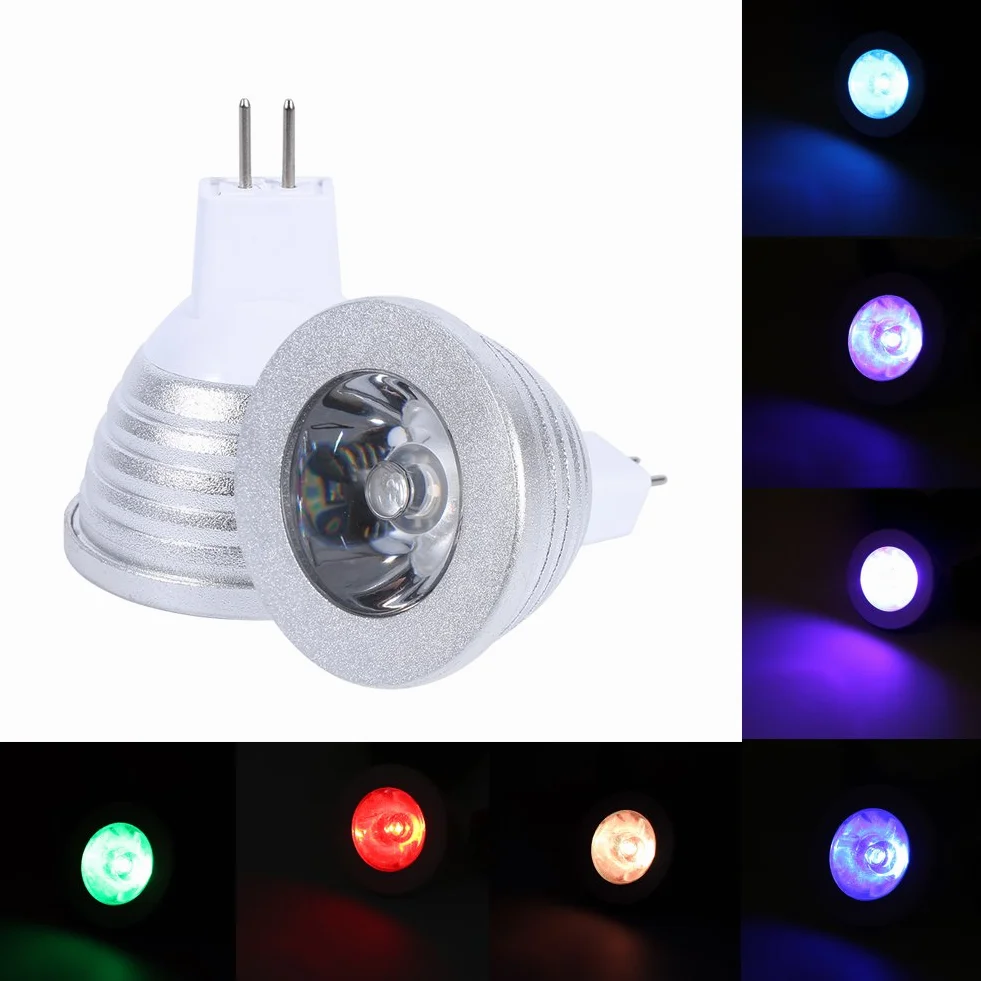 Marhynchus MR16 3W RGB LED LAMPREN LAMPREN 12V-24 V z Zdalnym Sterowaniem dla Słupka Początkowego, ściemniacza RGB Reflight