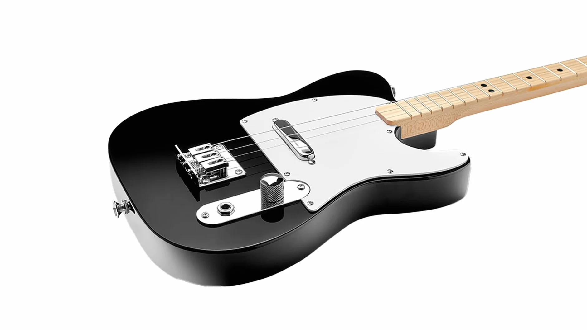 Fender x Loog Telecaster dziecięca gitara elektryczna 3 struny zestaw dla początkujących (czarny)