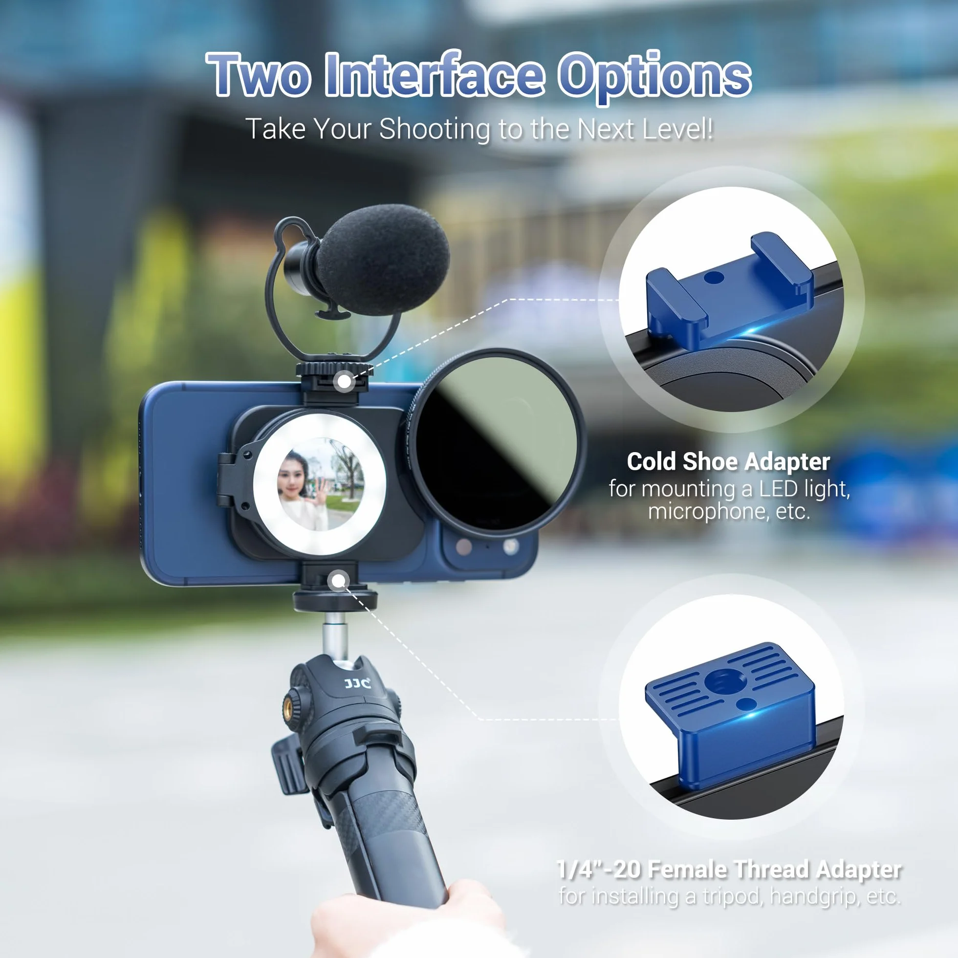 JJC Magnetyczny adapter filtra do telefonu 67 mm do 17, 17 Pro Max, 17 Pro, 17 Plus, 16, 16 Pro Max, 16 Pro, 16 Plus, iPhone 15, 15 Pro Max, 15 Pro, 15 Plus, iPhone 14, 14 Pro Max, 14 Pro, 14 Plus