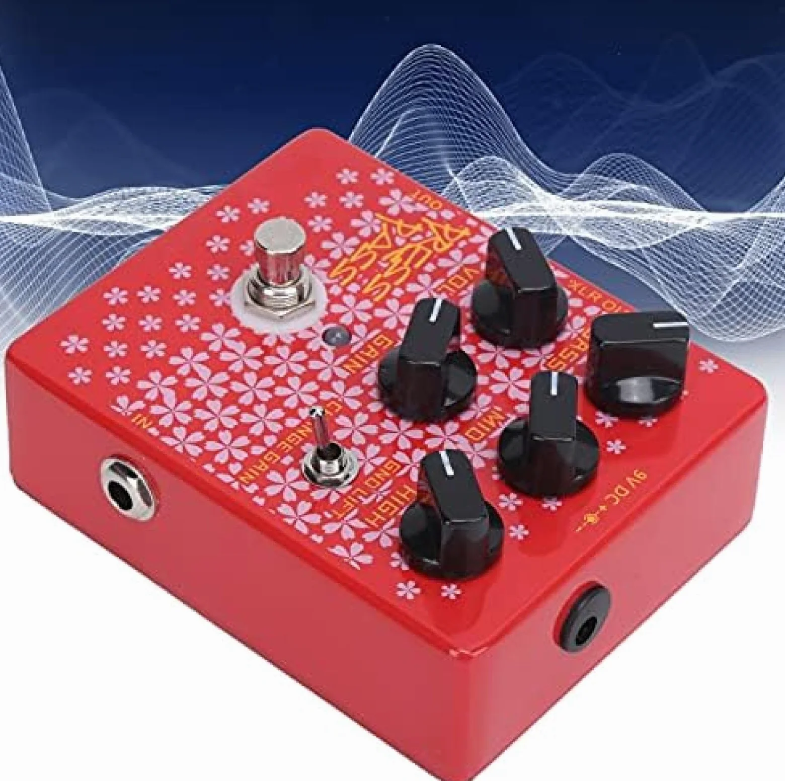 Pedały do ​​gitary Basowa pedał efektów do gitary ze wzmacniaczem lampowym DI Akcesoria do instrumentów wyjściowych XLR CP-59 Tube Screamer