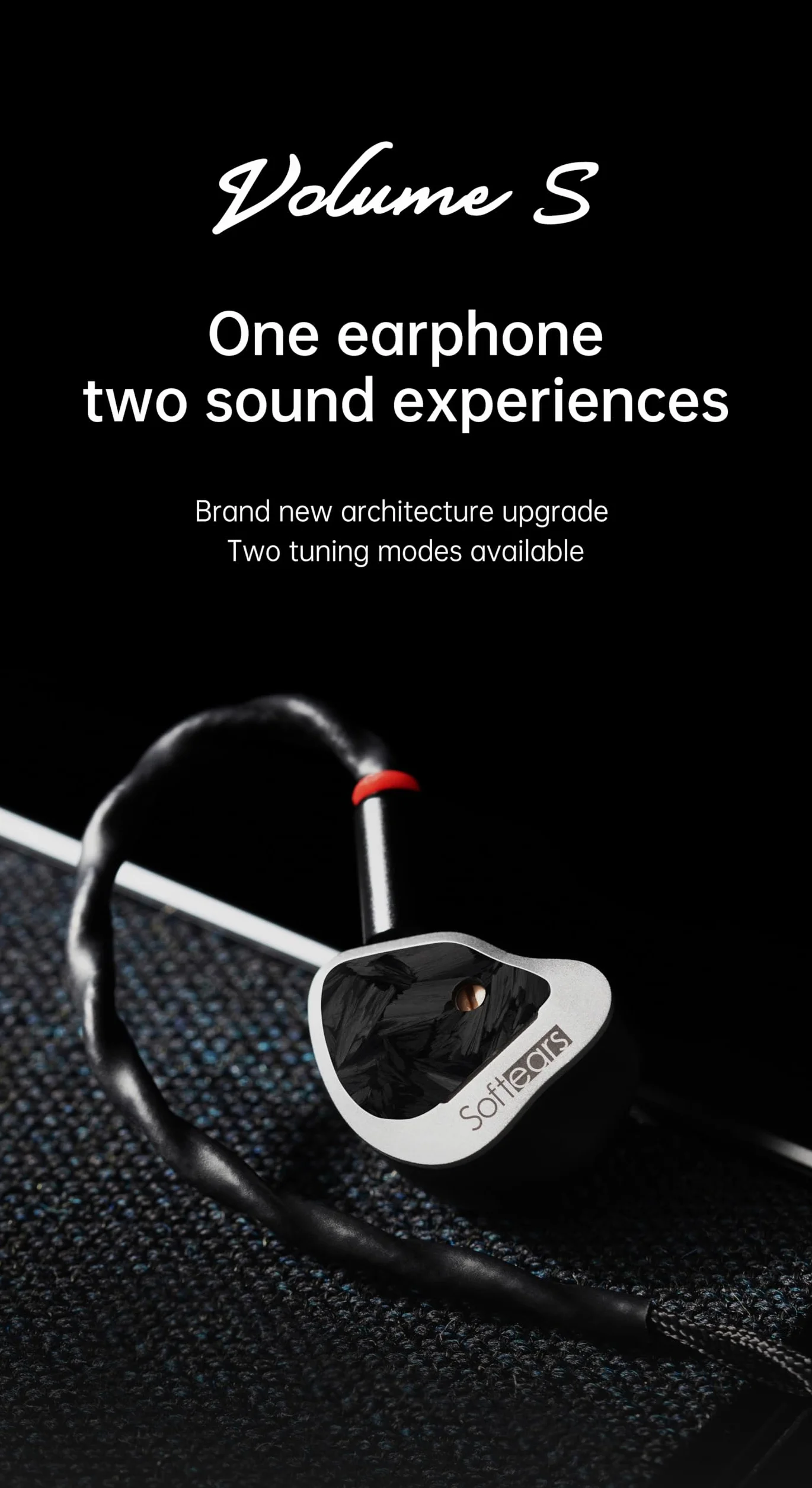 Fanmusic Softears Volume S Słuchawki HiFi Dwa Tryby Strojenia Dostępne Słuchawki Douszne Monitor z Kablem 0,78 2pin
