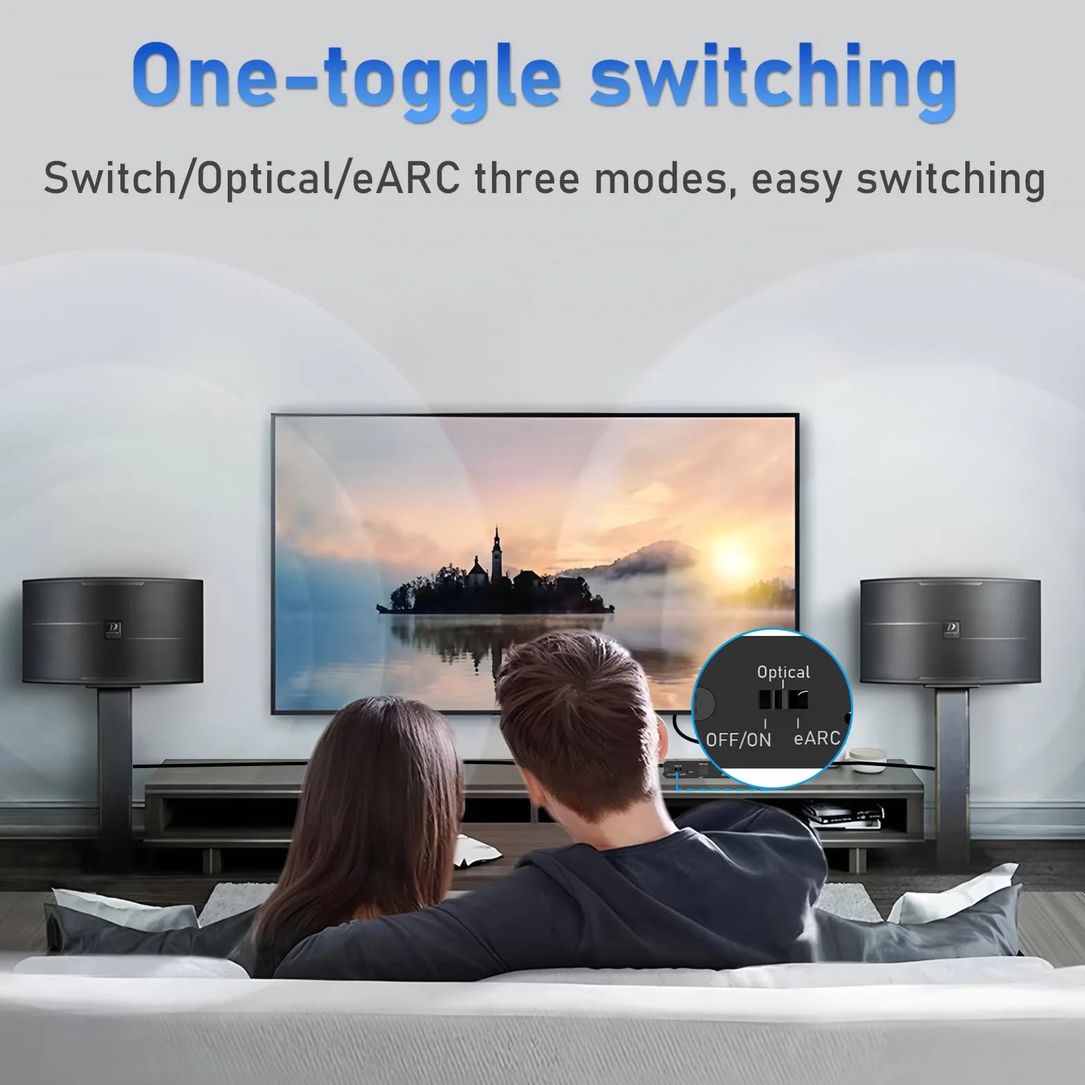 Tendak 192KHz eARC/ARC Audio Extractor, konwerter cyfrowo-analogowy, HDMI eARC/ARC + optyczny do HDMI + optyczny + L/R + 3,5 mm stereo do wzmacniacza głośników soundbara HDTV i słuchawek