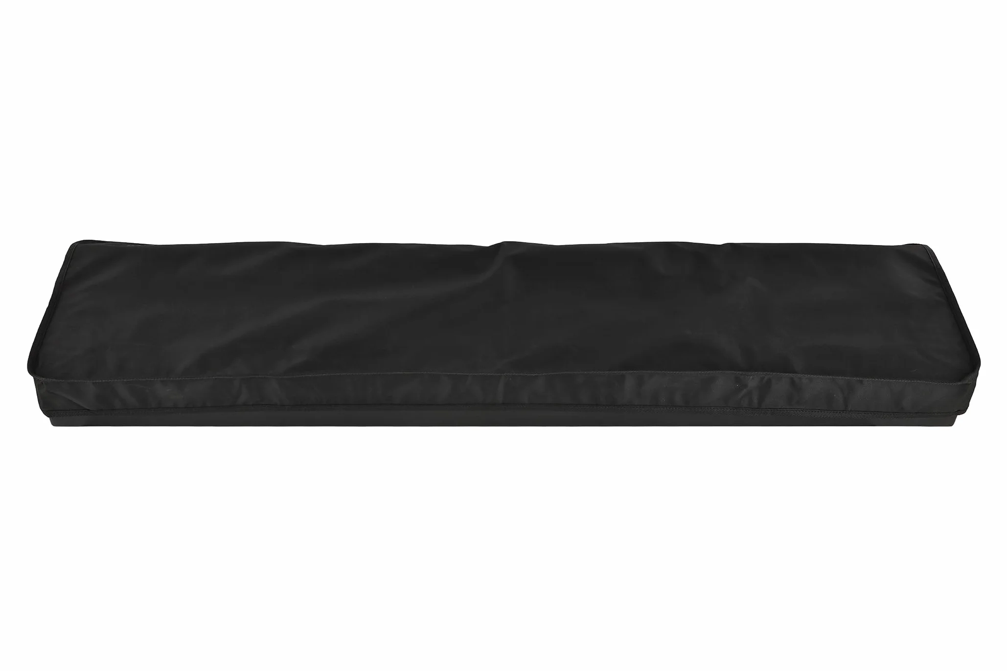 GEWA Pokrowiec na klawiaturę Economy, Keyboard Cover (wysokiej jakości ochrona przed kurzem, praktyczne wykończenie paska, wykonanie z solidnego nylonu, wymiary: 126 x 51 x 6 cm), czarny