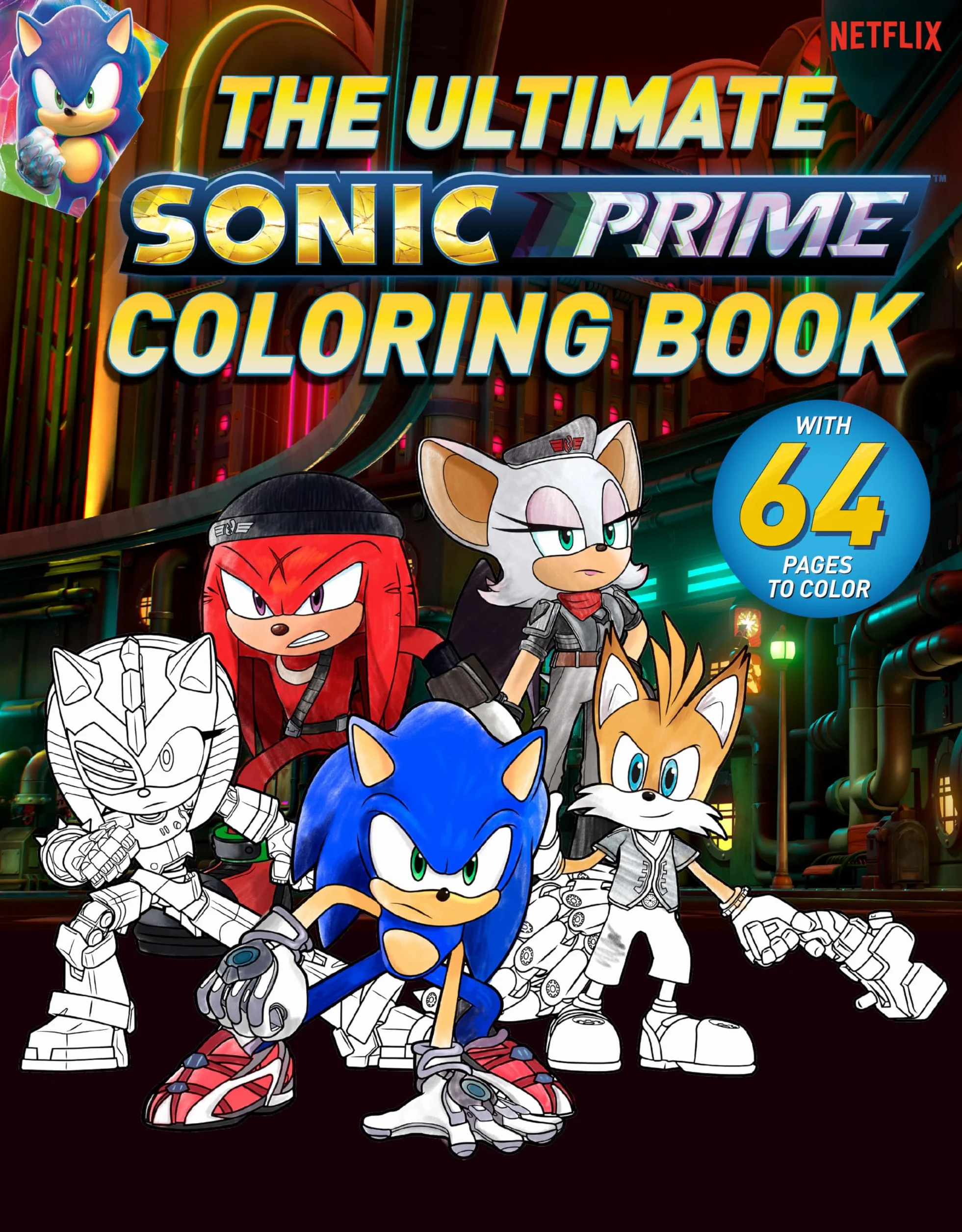 The Ultimate Sonic Prime Coloring Book