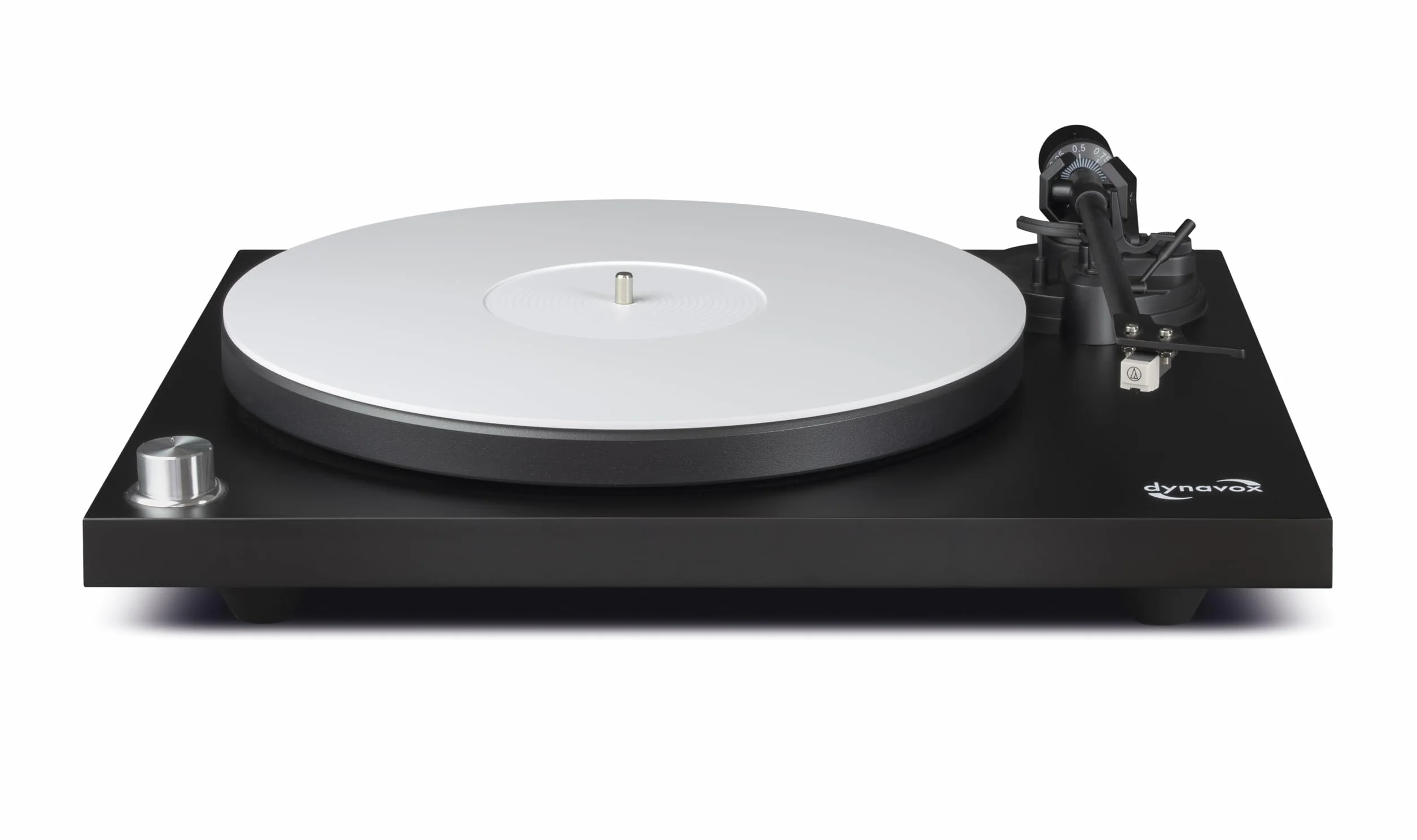 Dynavox APM-1 akrylowa nakładka na gramofon, grubość 3 mm, z akrylu, antystatyczna i antywibracyjna, średnica 30 cm, uniwersalnie dopasowana, biała