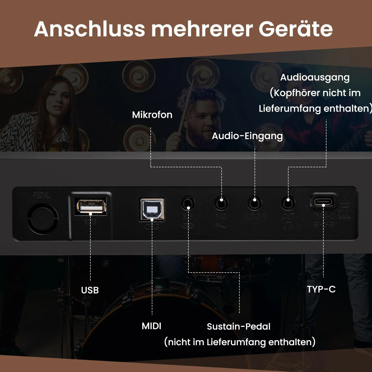 COSTWAY Pianino klawiaturowe 88 klawiszy, składane cyfrowe pianino z Bluetooth MIDI, 1000 rytmami, 1000 dźwiękami, 150 demo, dla dzieci z mikrofonem i torbą, E-Piano dla początkujących Czarny
