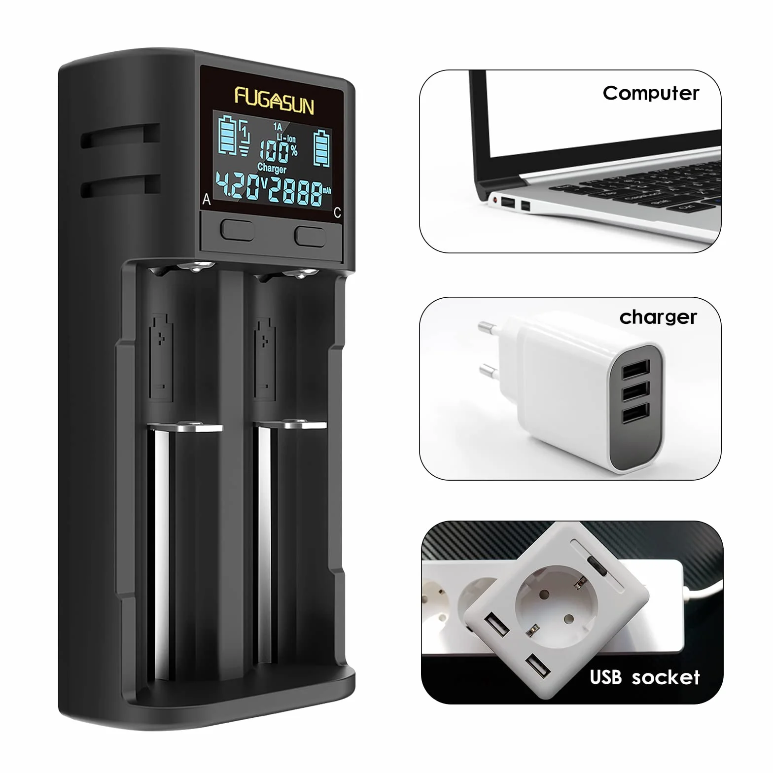 21750 21700 Ładowarka Baterii, Inteligentna LCD 18650 ładowarka 21750 21700 ładowarka do 20700 22700 26650 26700 16340 (RCR123) 17500 17650 17670 18500 Akumulator z płytą ochronną PCB