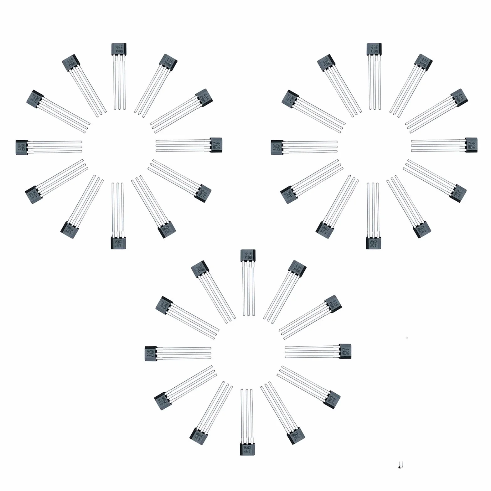40 szt. Linear Hall Effect Sensors 49E OH49E SS49E S49E TO-92 3-pinowy przełącznik czujnika do naprawy silnika elektrycznego
