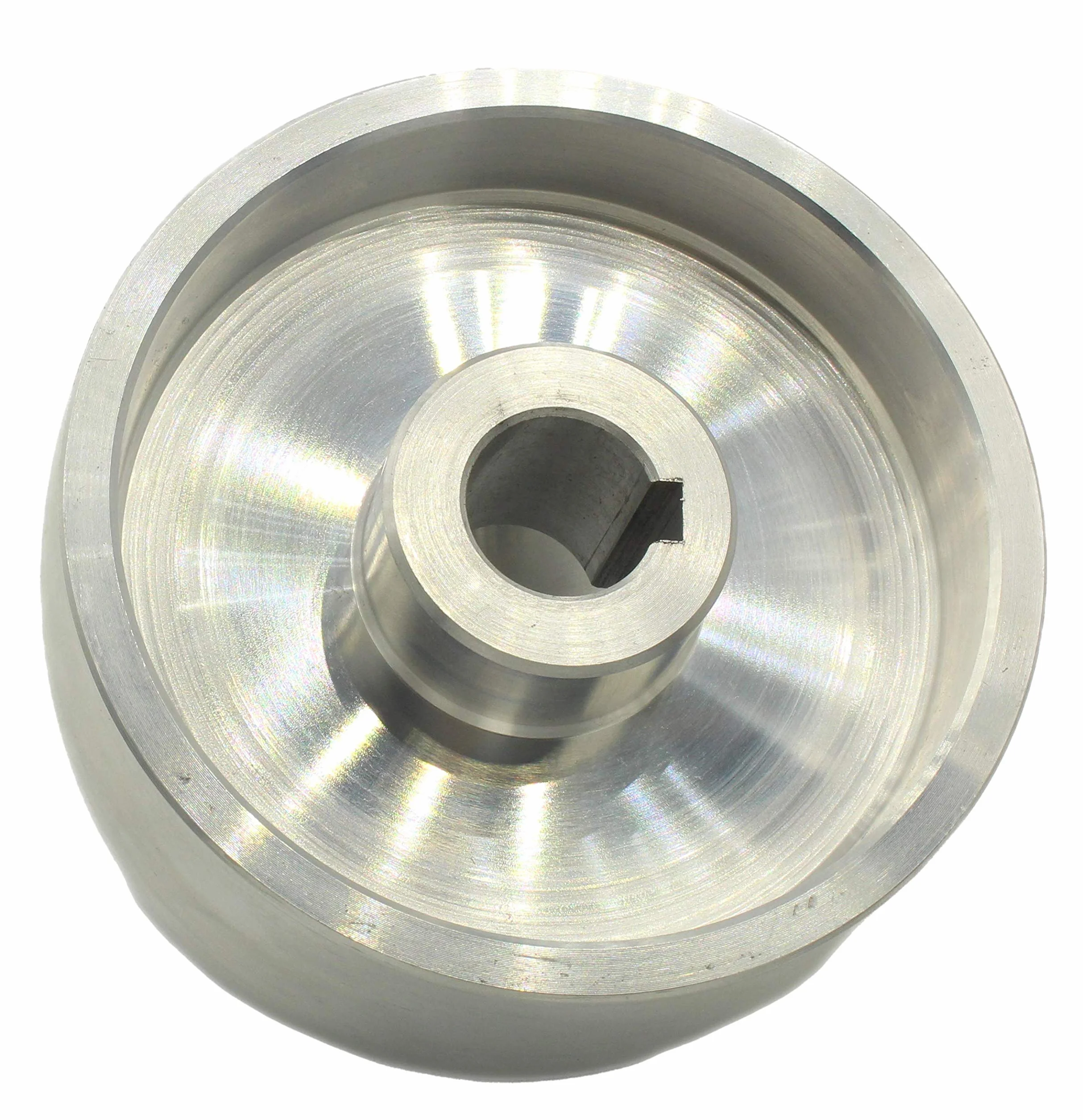 Koło napędowe do szlifierki taśmowej CNC, średnica 130 mm, szerokość 55 mm, otwór 24 mm, wyprodukowano w UE (napęd 130-24)