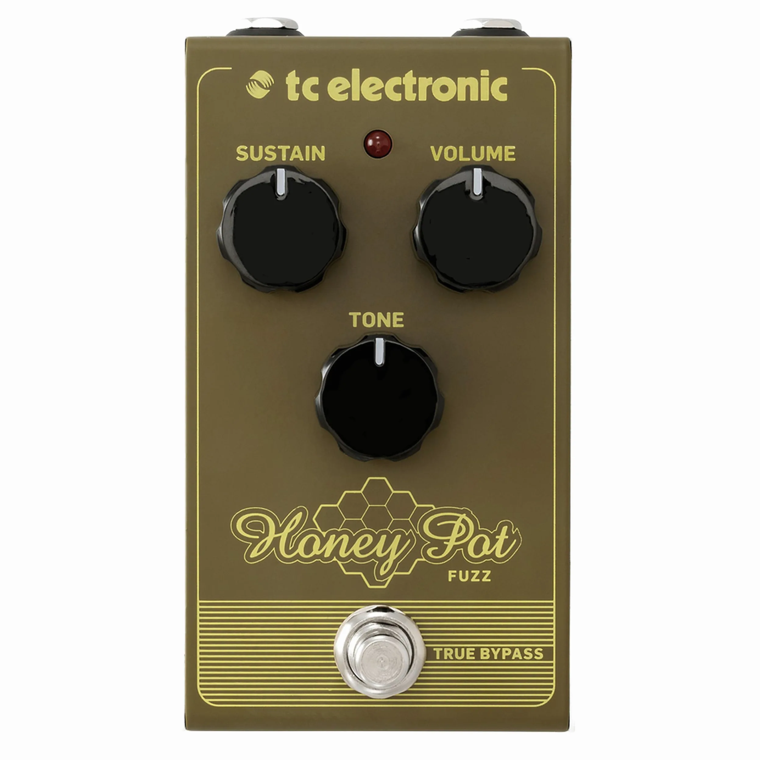 TC Electronic HONEY POT FUZZ Vintage-Flavored Fuzz z masywną ścianą tonów i kilometrami podtrzymania