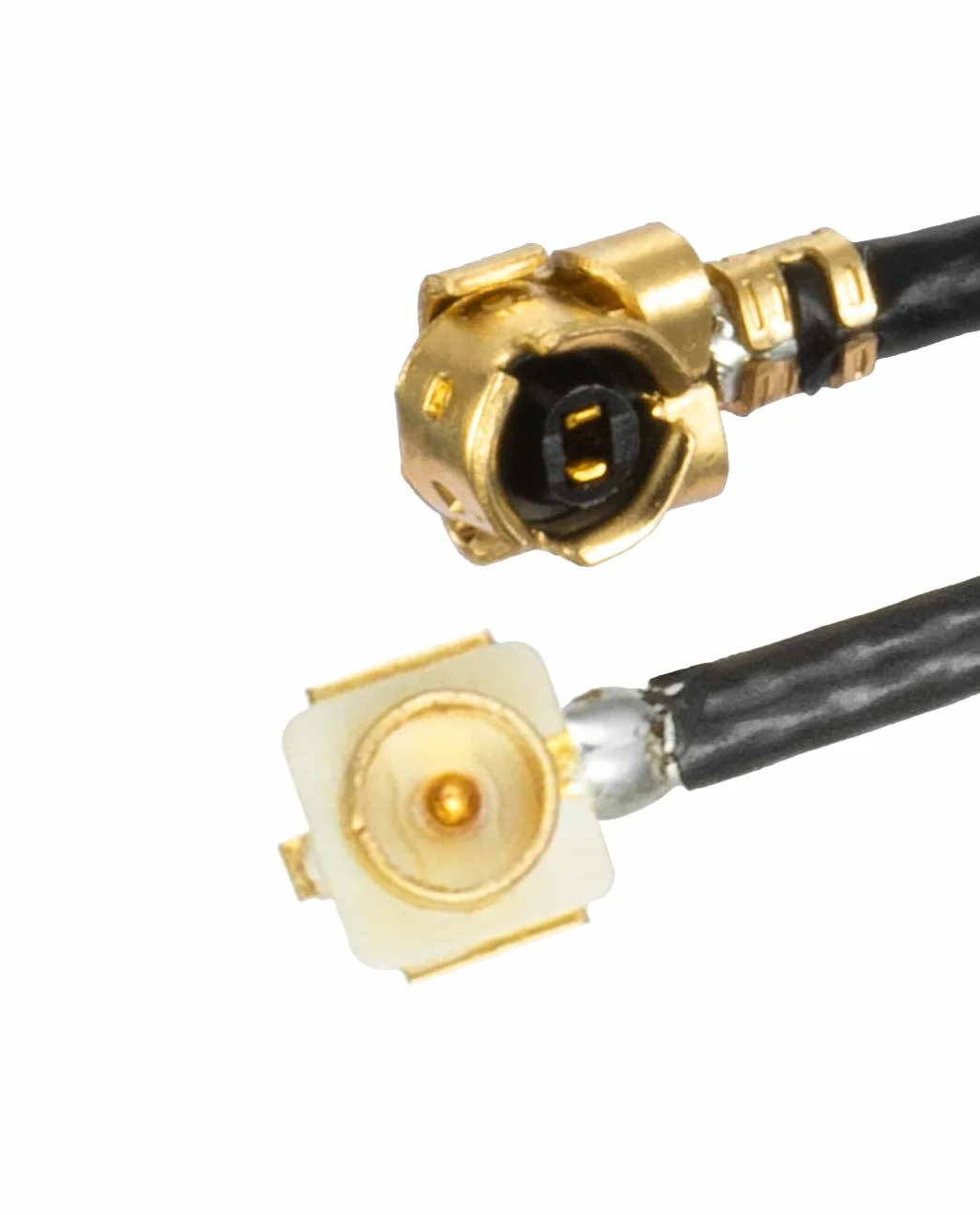 Vecys 2PCS Kabel U.F.L.1 Męski do U.F.L.1 żeński Kabel 4" /10CM 1.13mm Przedłużacz o Niskiej Stratności