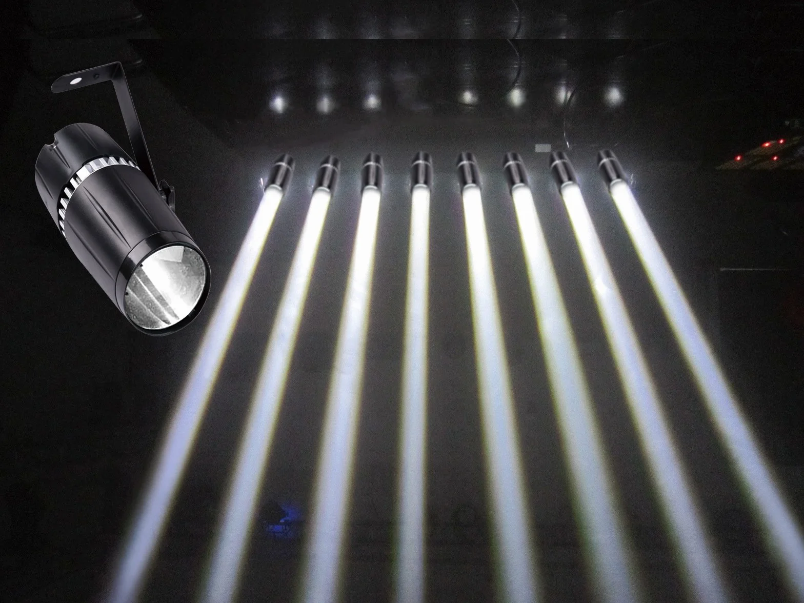LED Pinspot 15 W podwójna biel zimna biel ciepła biel z ręcznym ustawianiem ostrości reflektor dyskotekowy