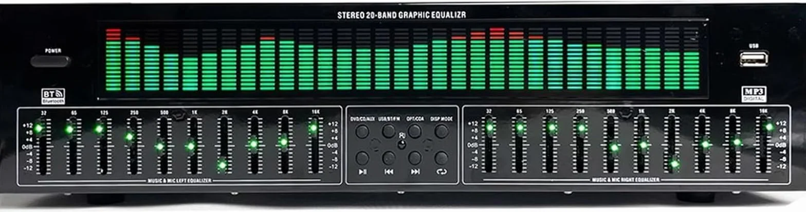 NGARY 31-pasmowy korektor graficzny stereo cyfrowy analizator widma dźwięku
