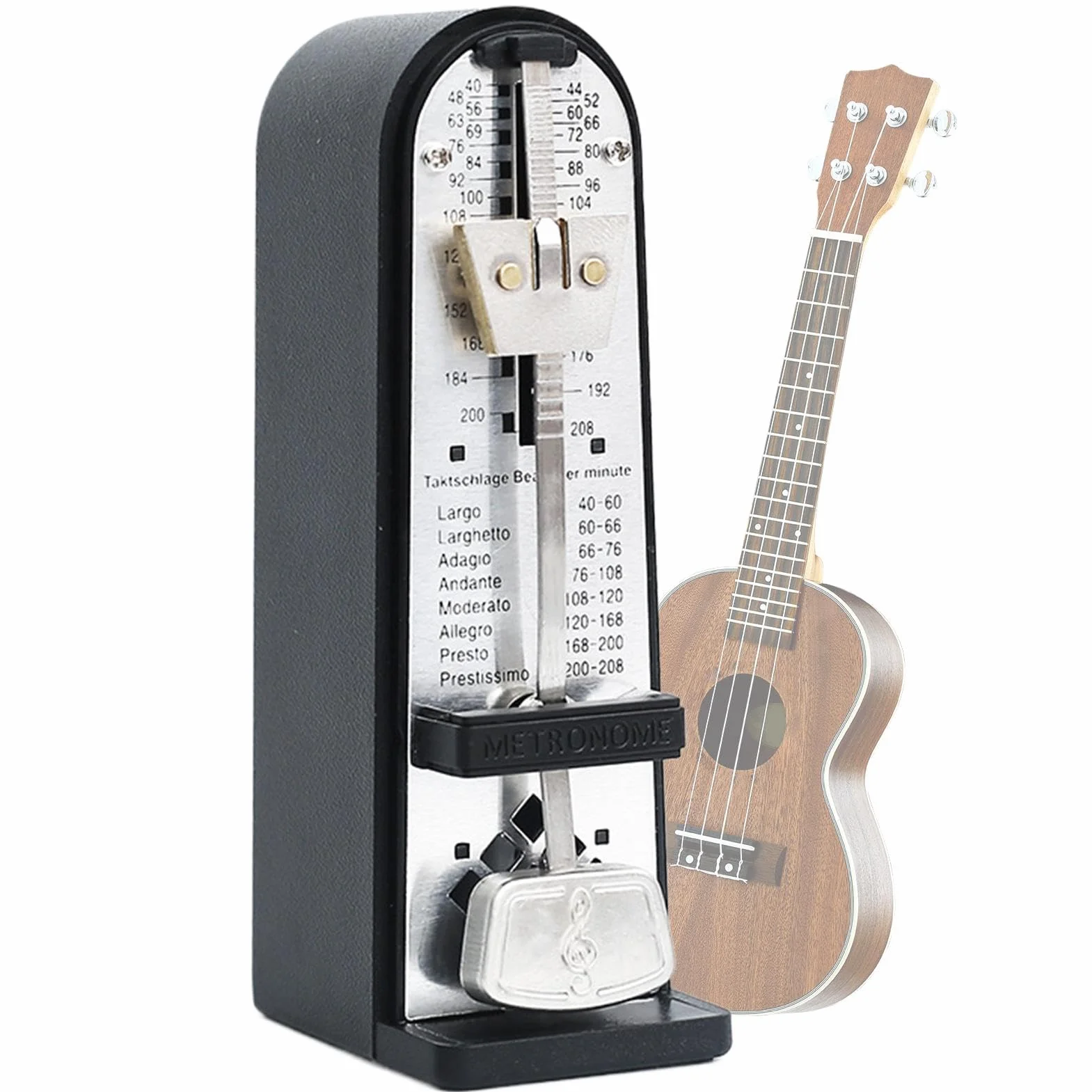 Piano Mechanical Metronome, Loud Tone Metronome, Classic Shape, Musical Instruments, Precision Timing, 2.05x1.38x4.33 Inches, Practicing Performing Musical Instrument for Men Women