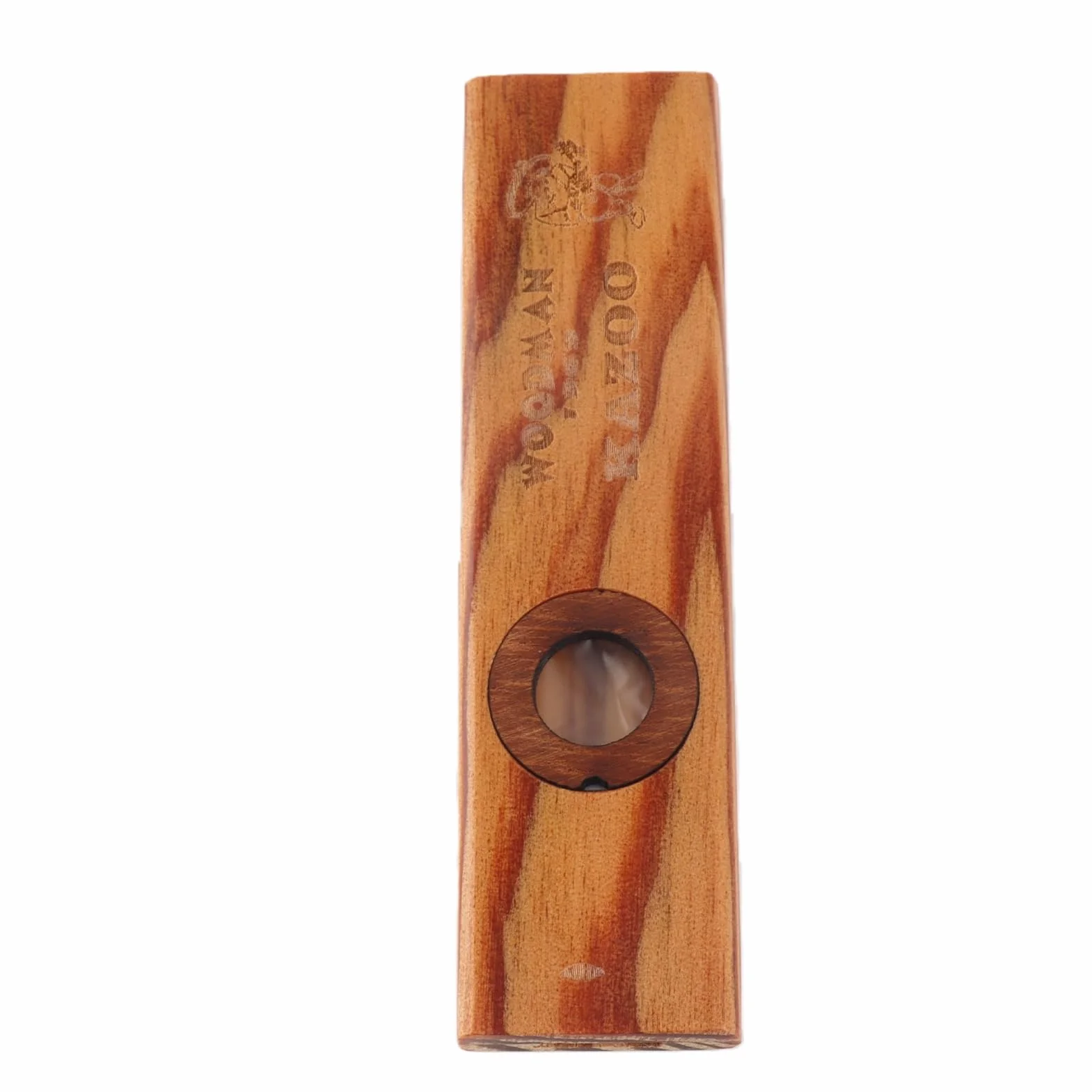 Drewniany kazoo, partner do gitary ukulele drewniana harmonijka w metalowym pudełku dla melomanów