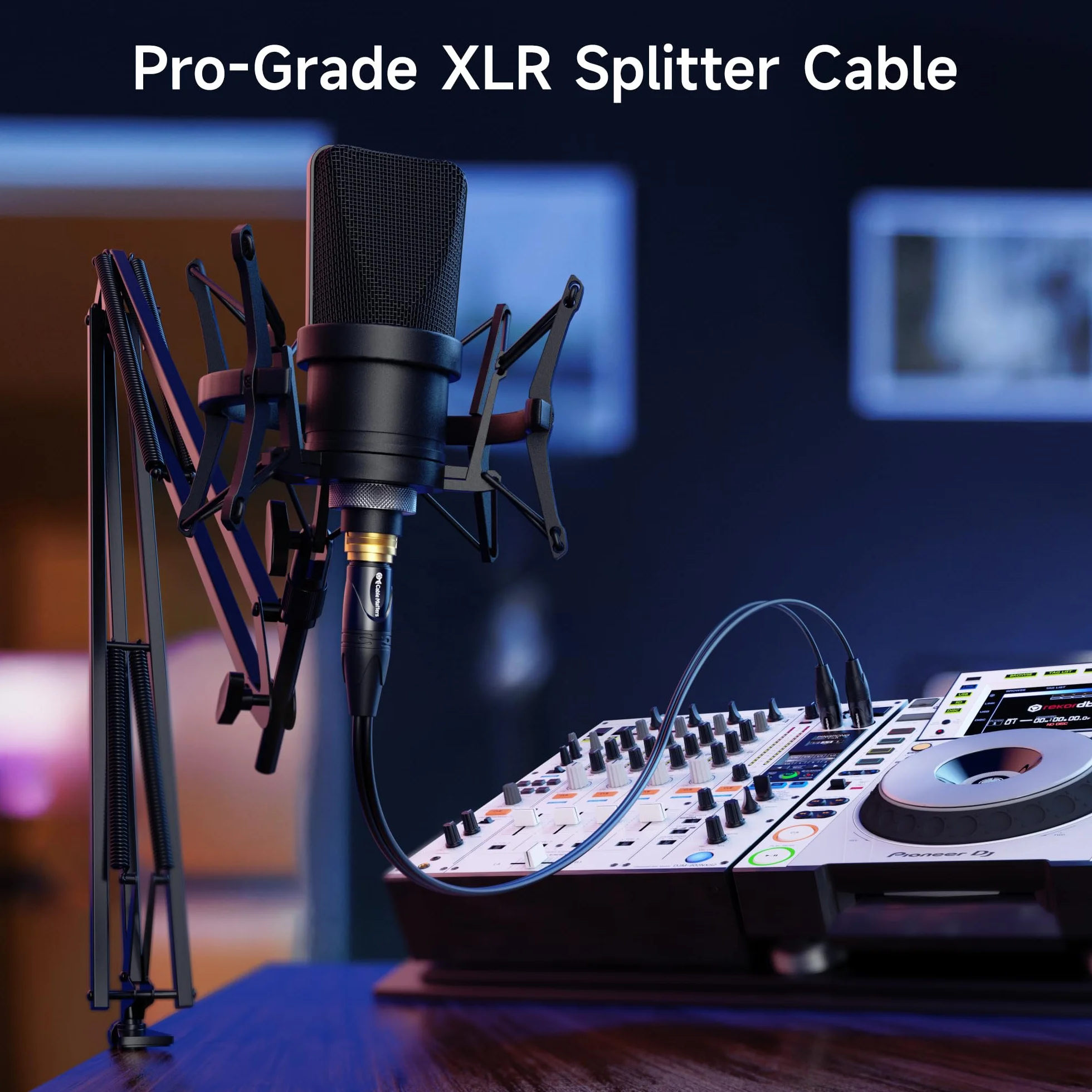 Cable Matters XLR weiblich auf Dual Male Y-Splitter Adapter 0,5m