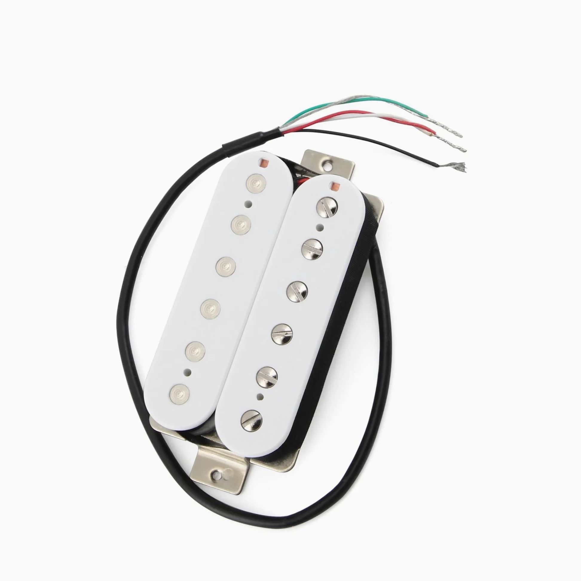 Przetwornik Gitary Elektrycznej 3 Częściowy Biały Zestaw Przetworników Alnico 5 Mini Dual Track Hue Coil Do Gitar Elektrycznych SSH HSS ST