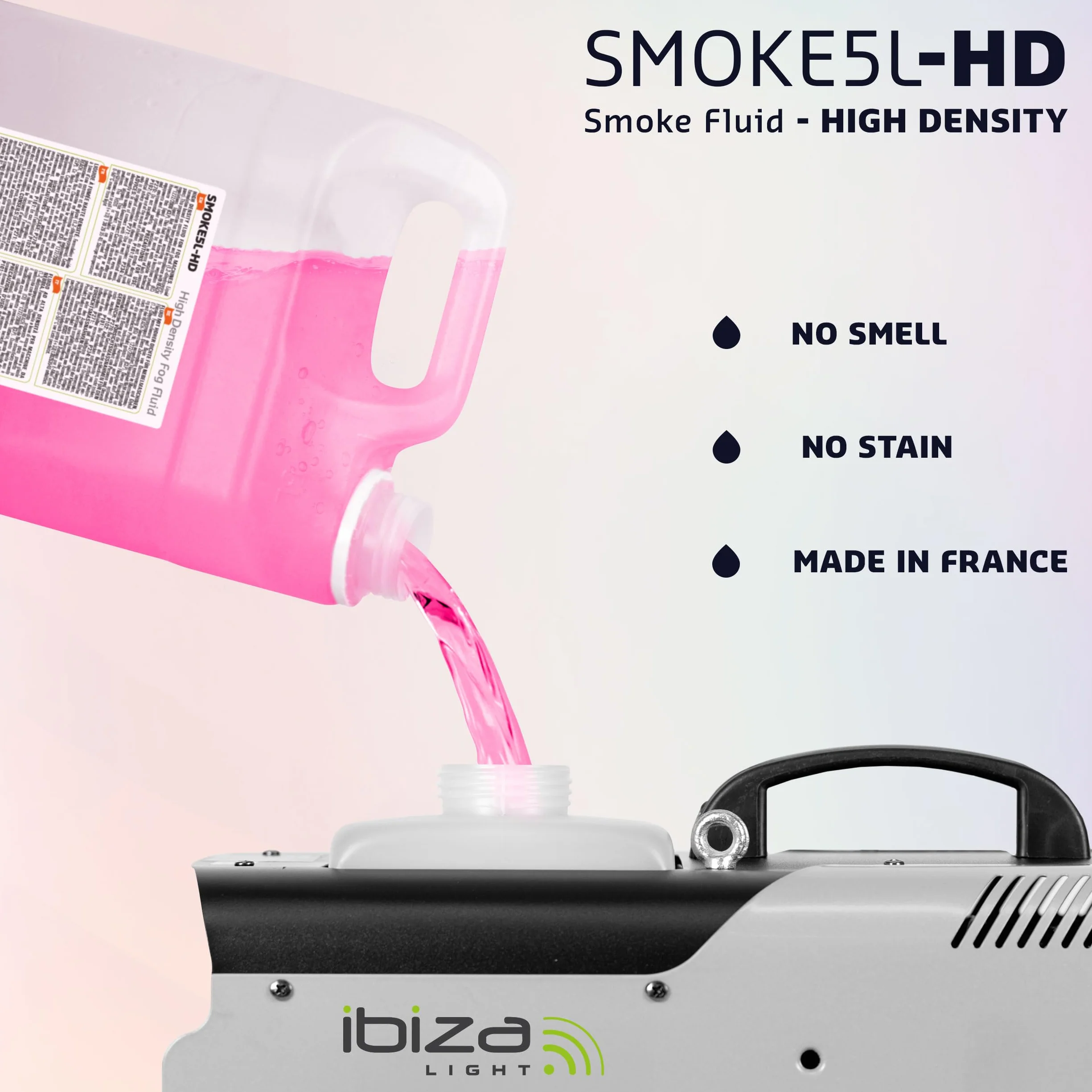 Ibiza - SMOKE5L-HD - Płyn do maszyn do dymu o wysokiej gęstości - 5 litrów