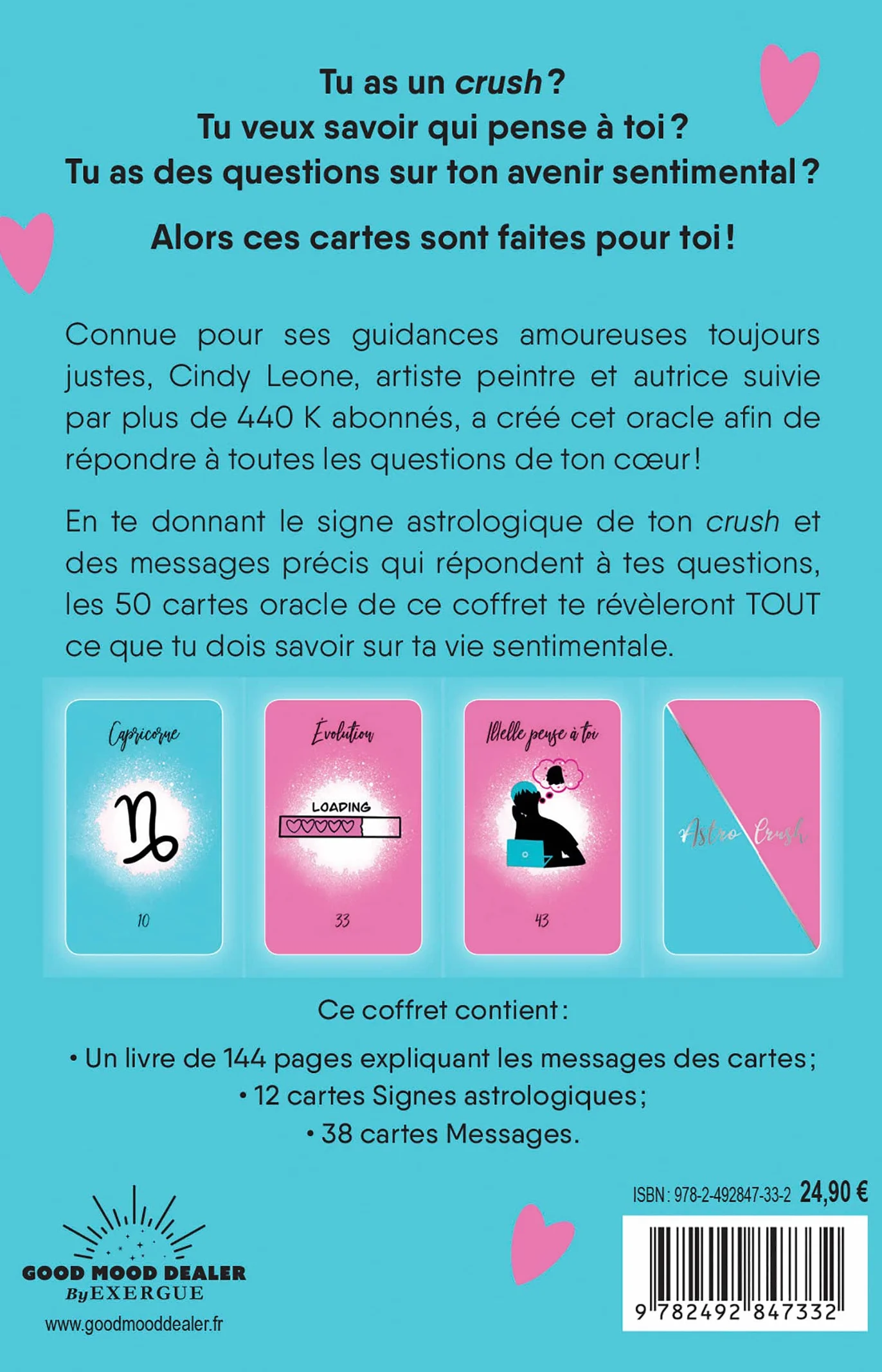 Astro Crush - 50 cartes divinatoires pour ton coeur